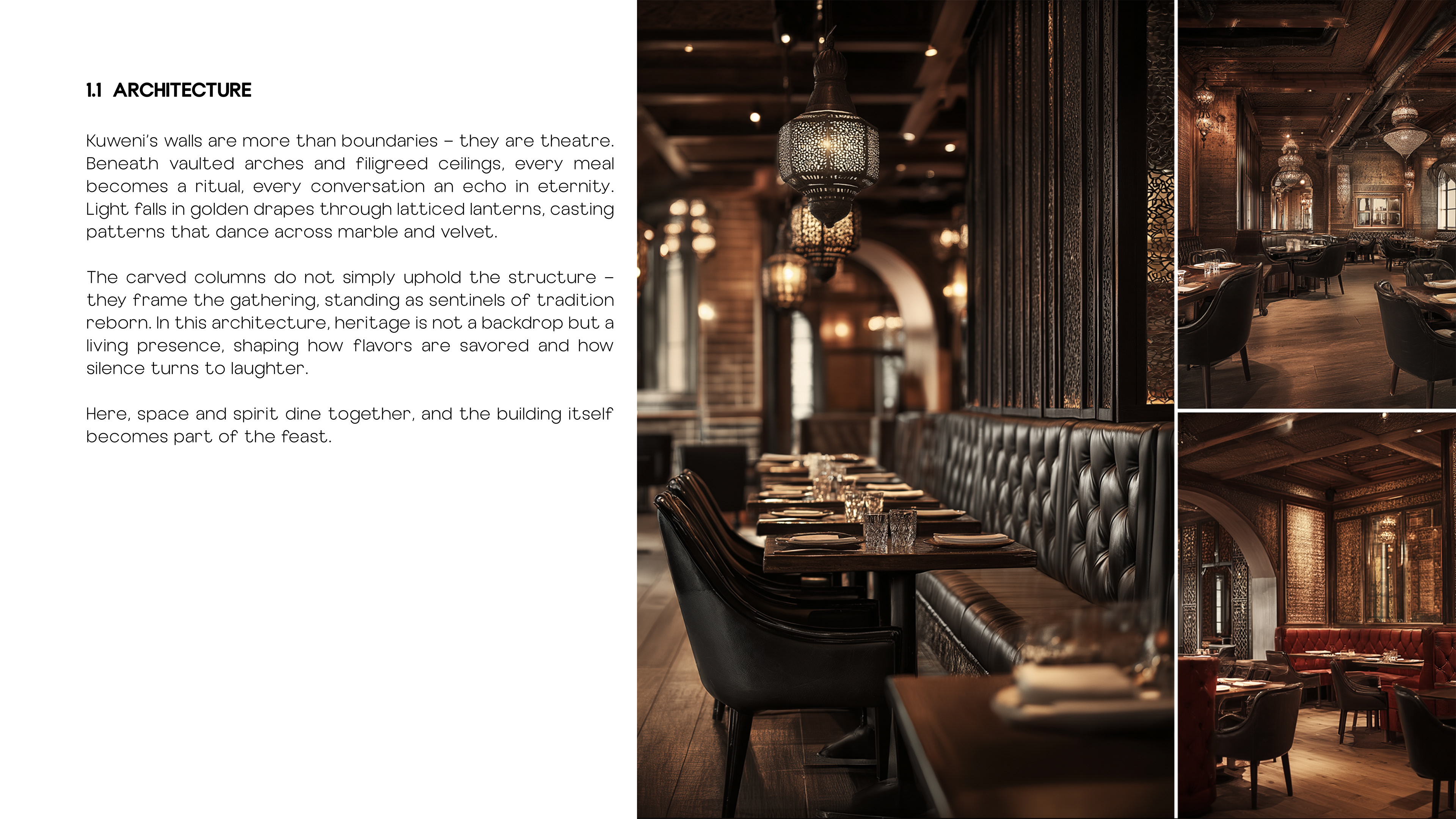Kuweni Restaurant - Concept Development