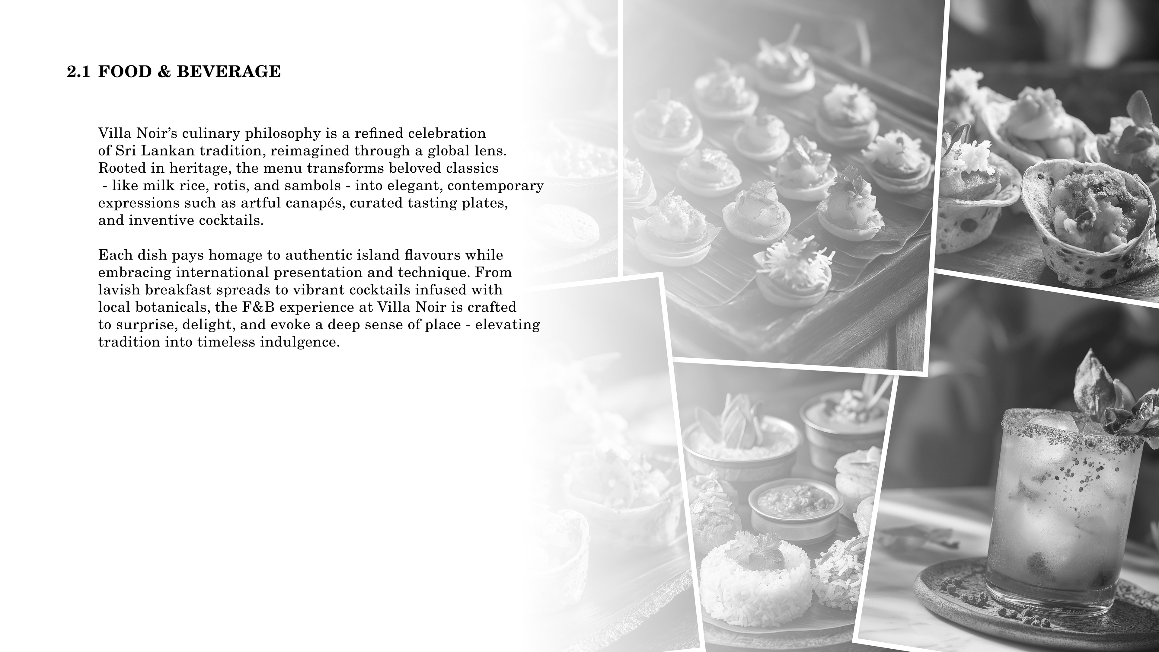 Villa Noir - Mood Board