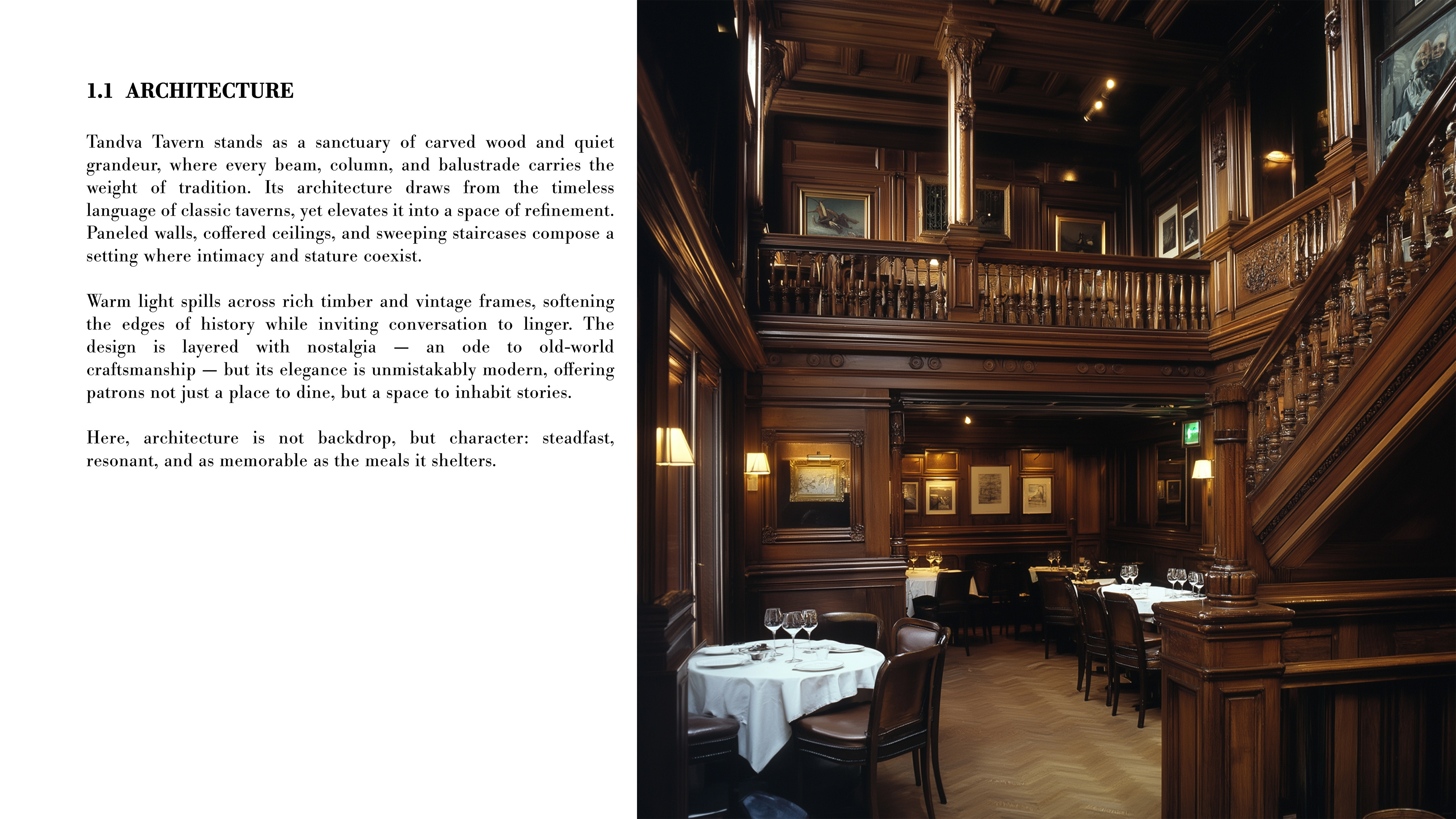 Tandva Tavern - Concept Development