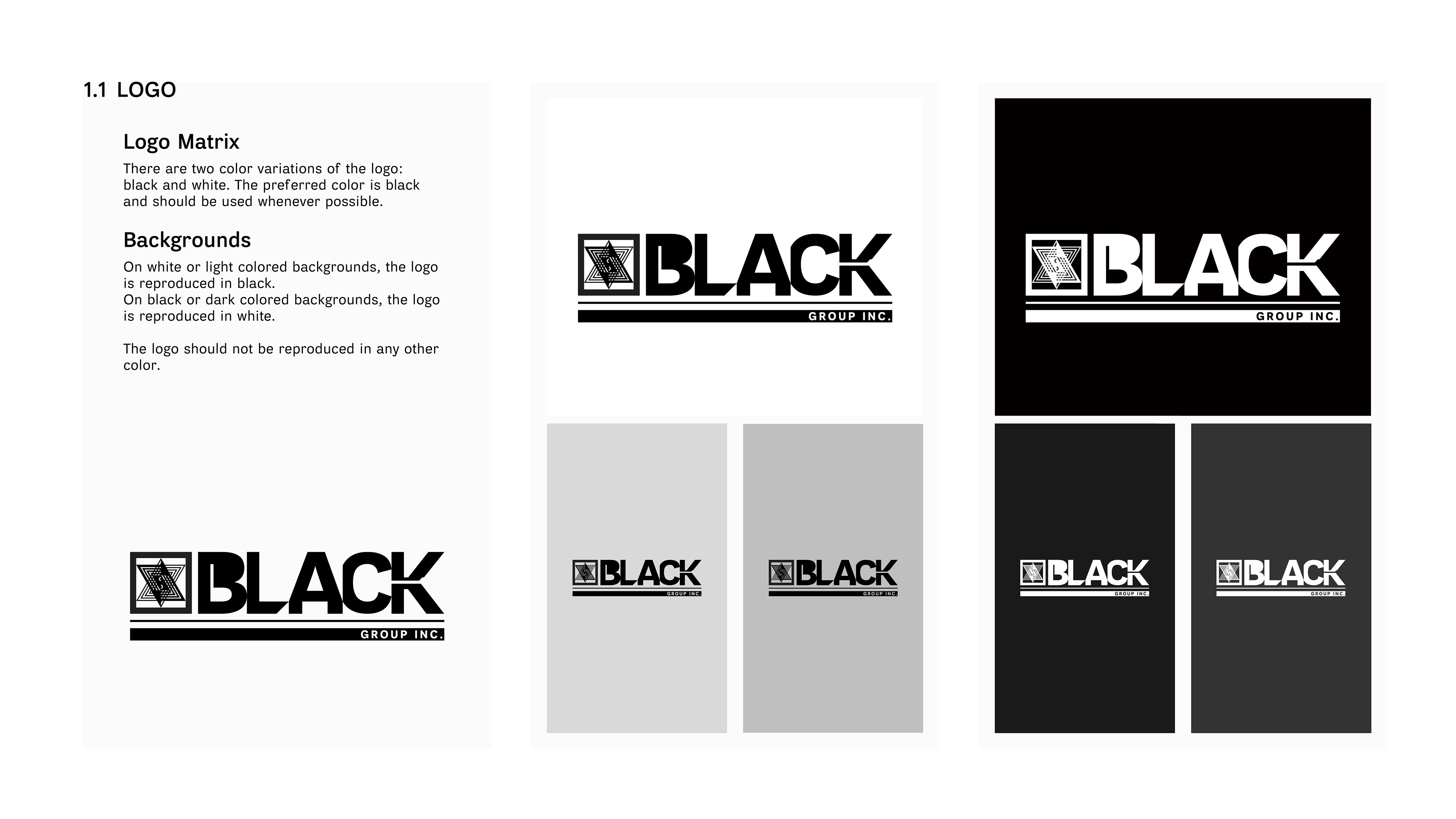 Black Group Inc. - Brand Guidelines