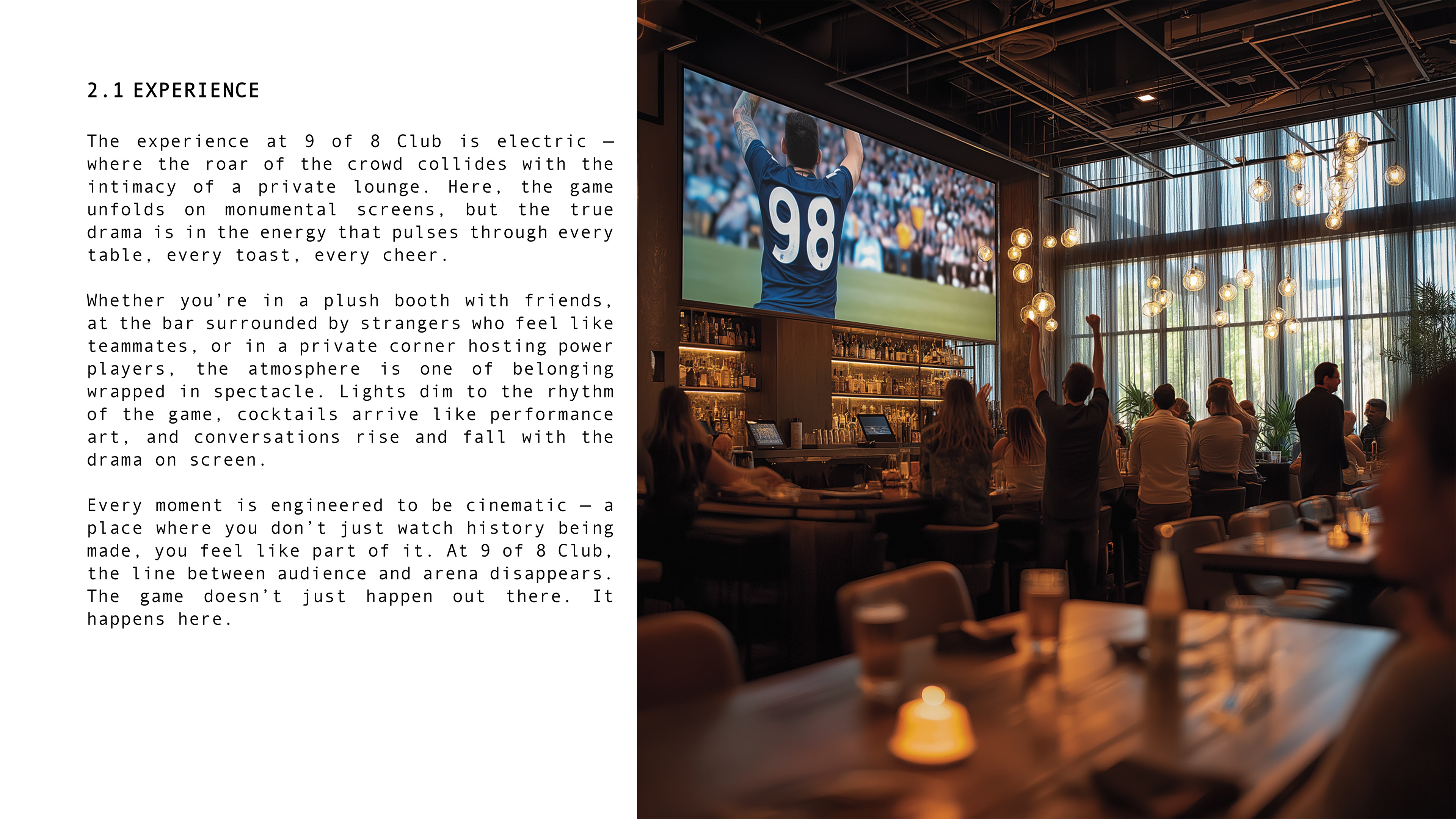 9 Of 8 Club - Concept Development