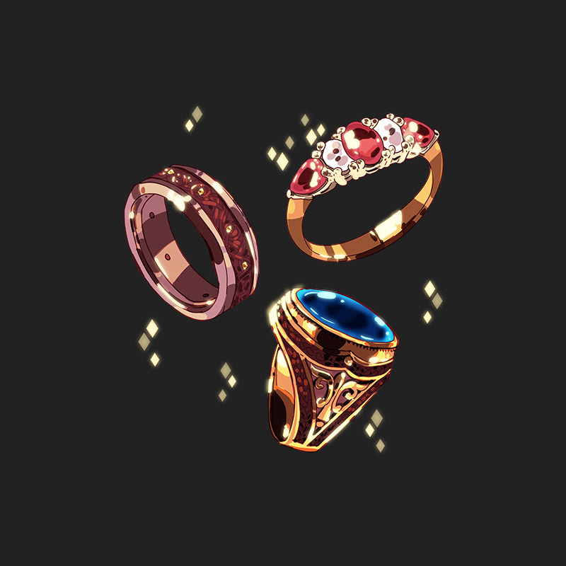 Magic elven rings