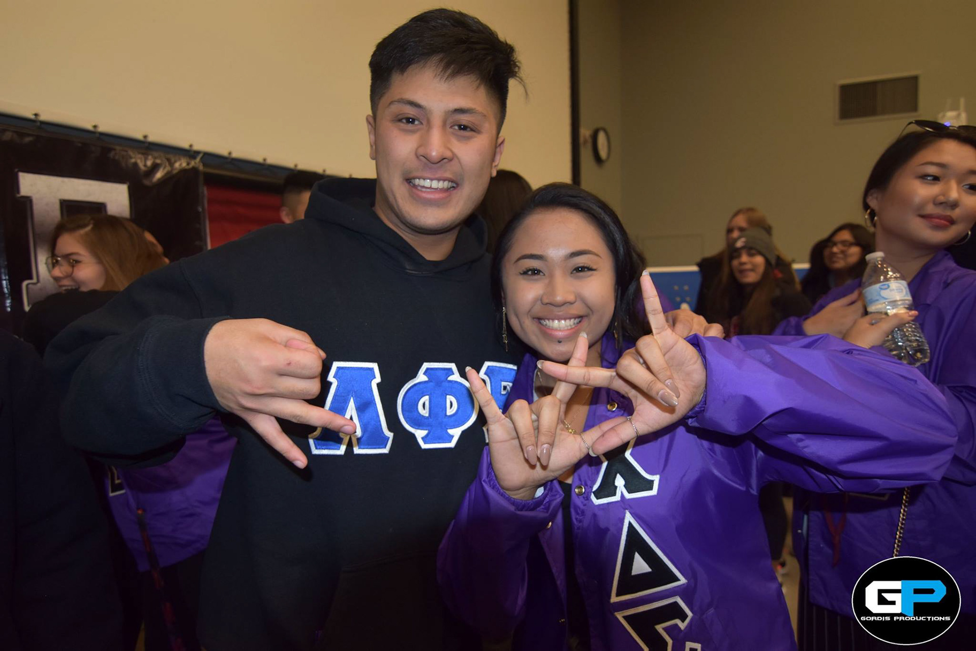  Lambda Phi Epsilon International Fraternity Inc. with member of Chi Delta Sigma Sorority Inc.Inc. 