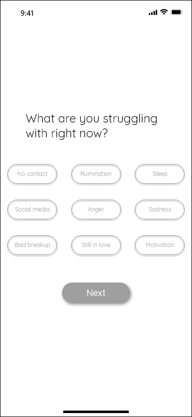 User struggles