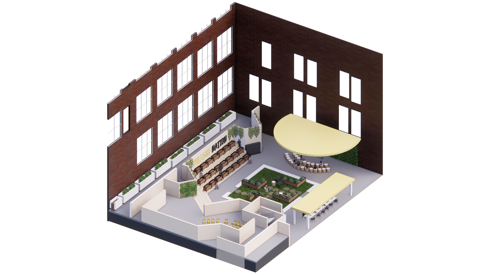 Education Zone Axonometric