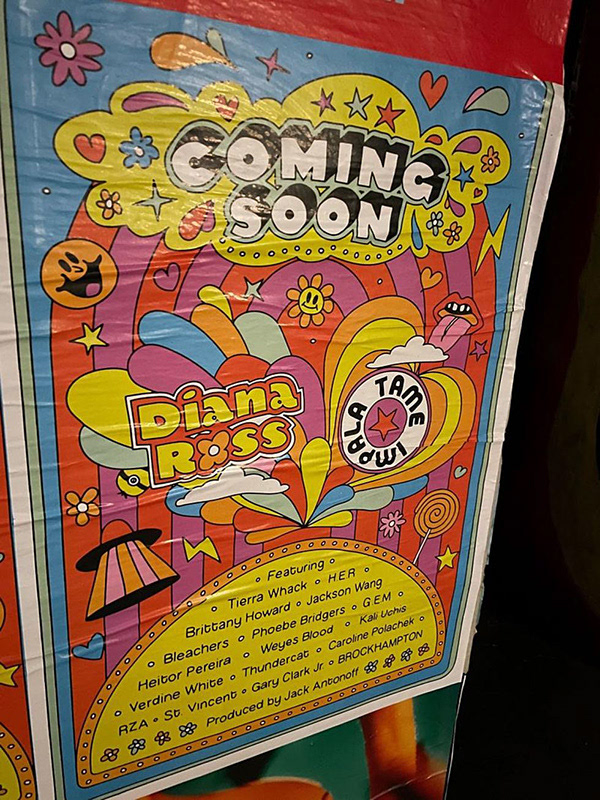 Wild postings for the upcoming "festival".