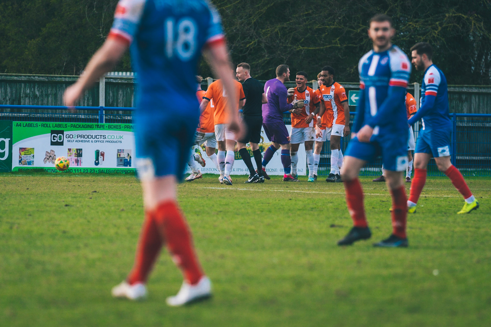 Straford celebrating 93rd min equaliser