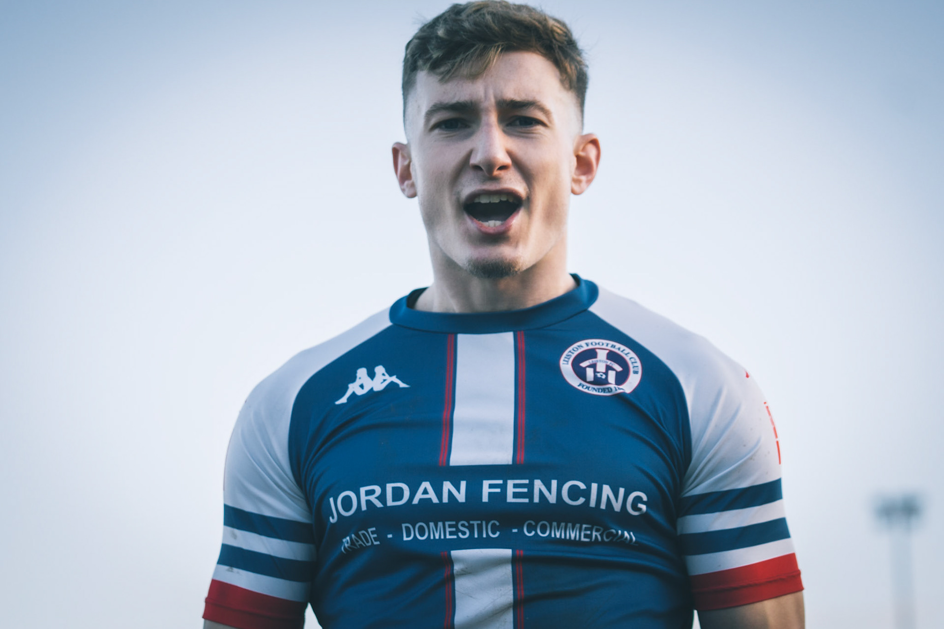 Will Davies Celebrating 89th minute winner agaisnt Bromsgrove.. 28th goal for the season