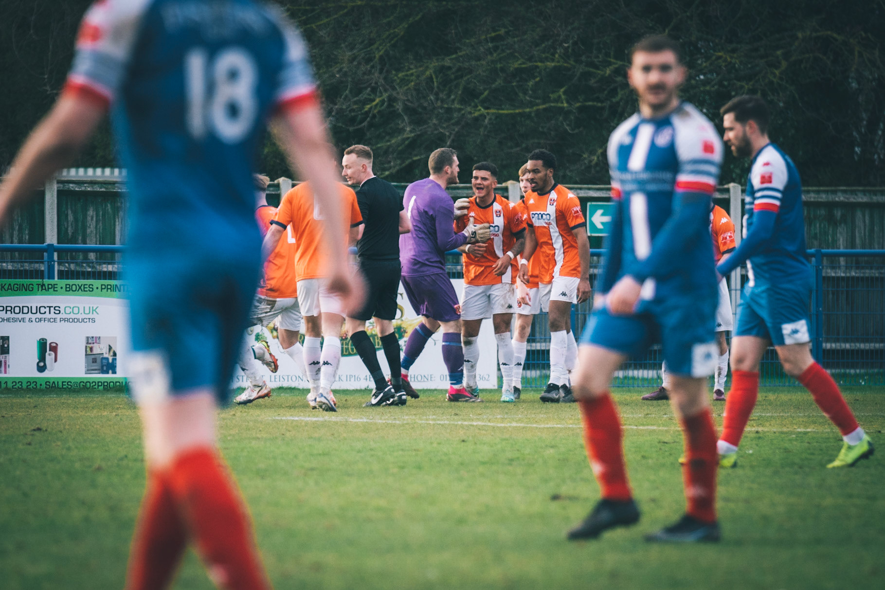 Straford celebrating 93rd min equaliser