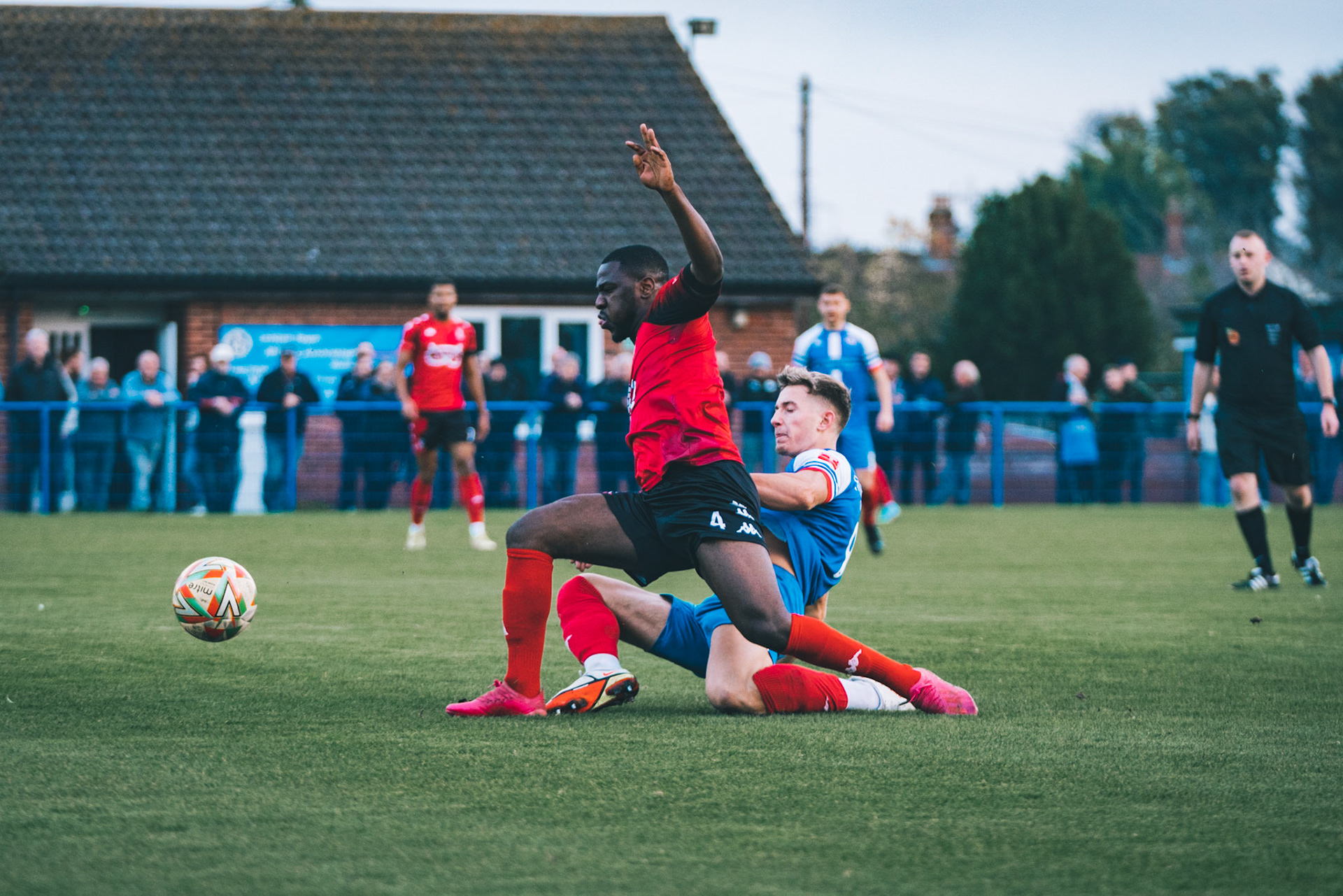 Will Davies tackling tamworth cm