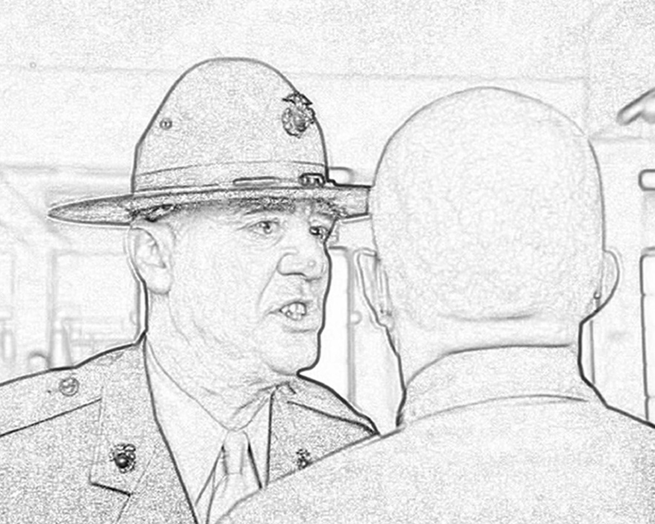 black and white image