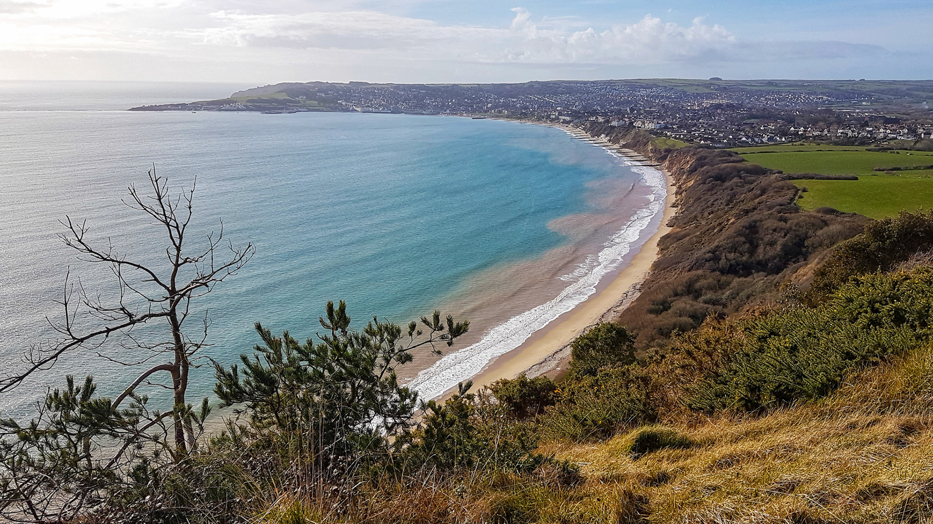 Looking back to Swanage