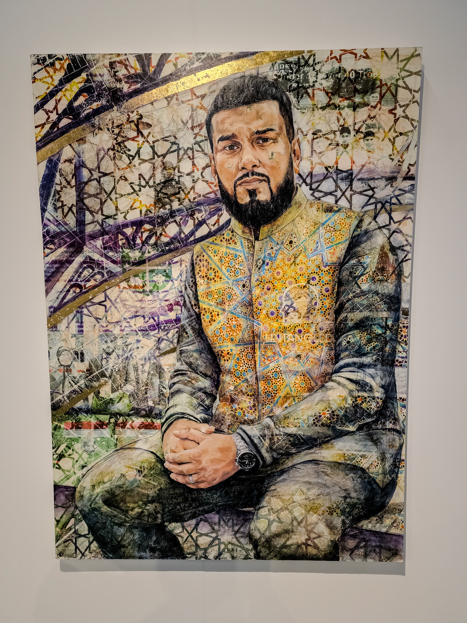Extraordinary Portraits exhibition - Rizwan Javed painted by Jack Dickson