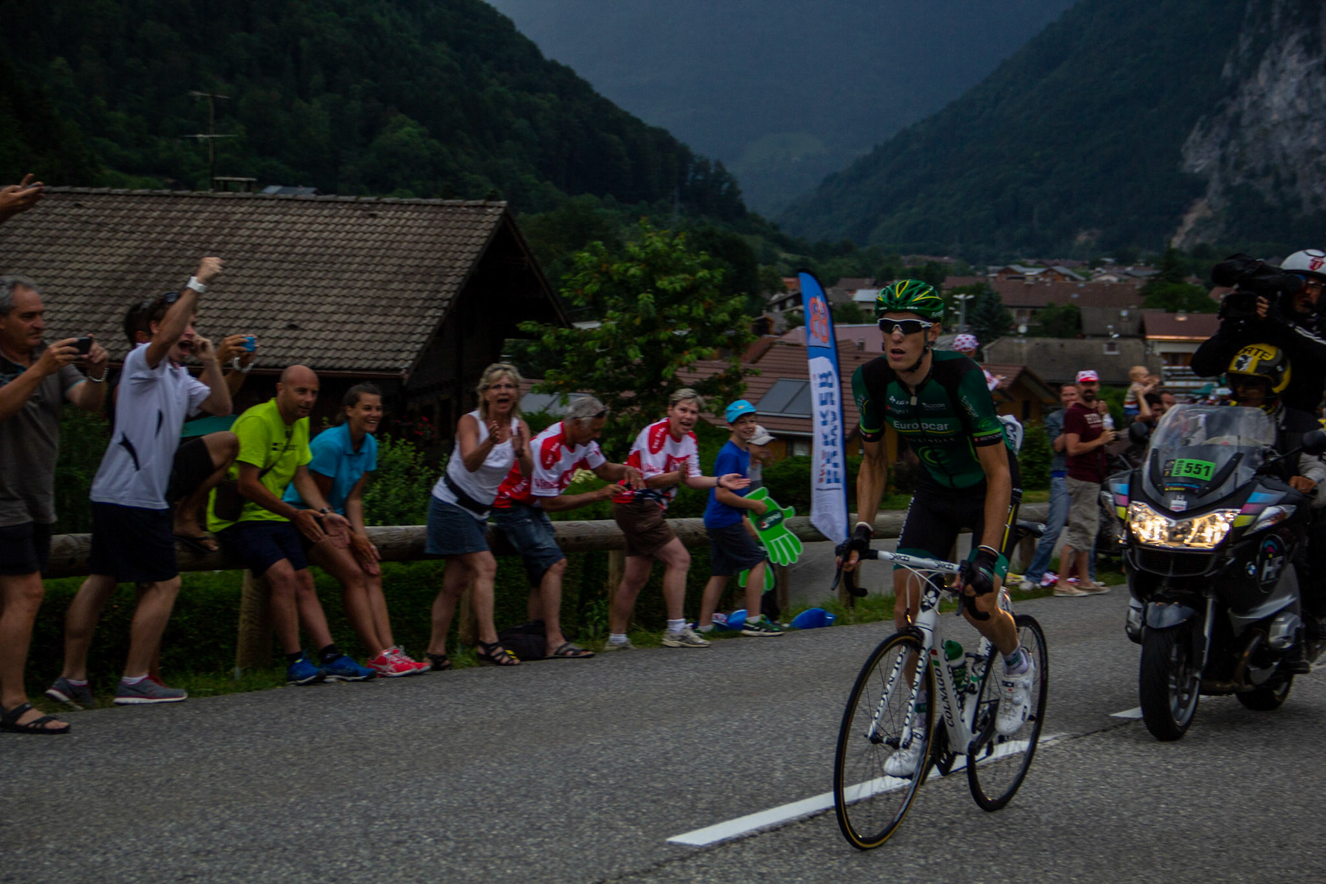 Pierre Roland, first rider through