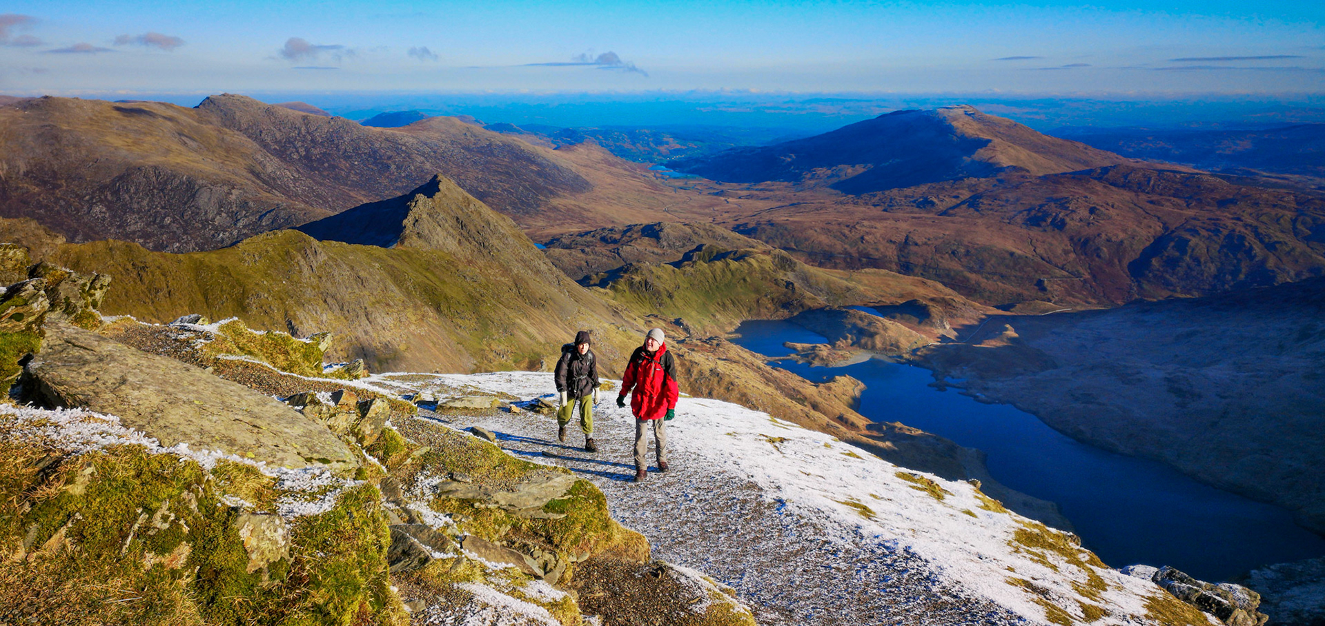 Crib Goch from Snowdon summit