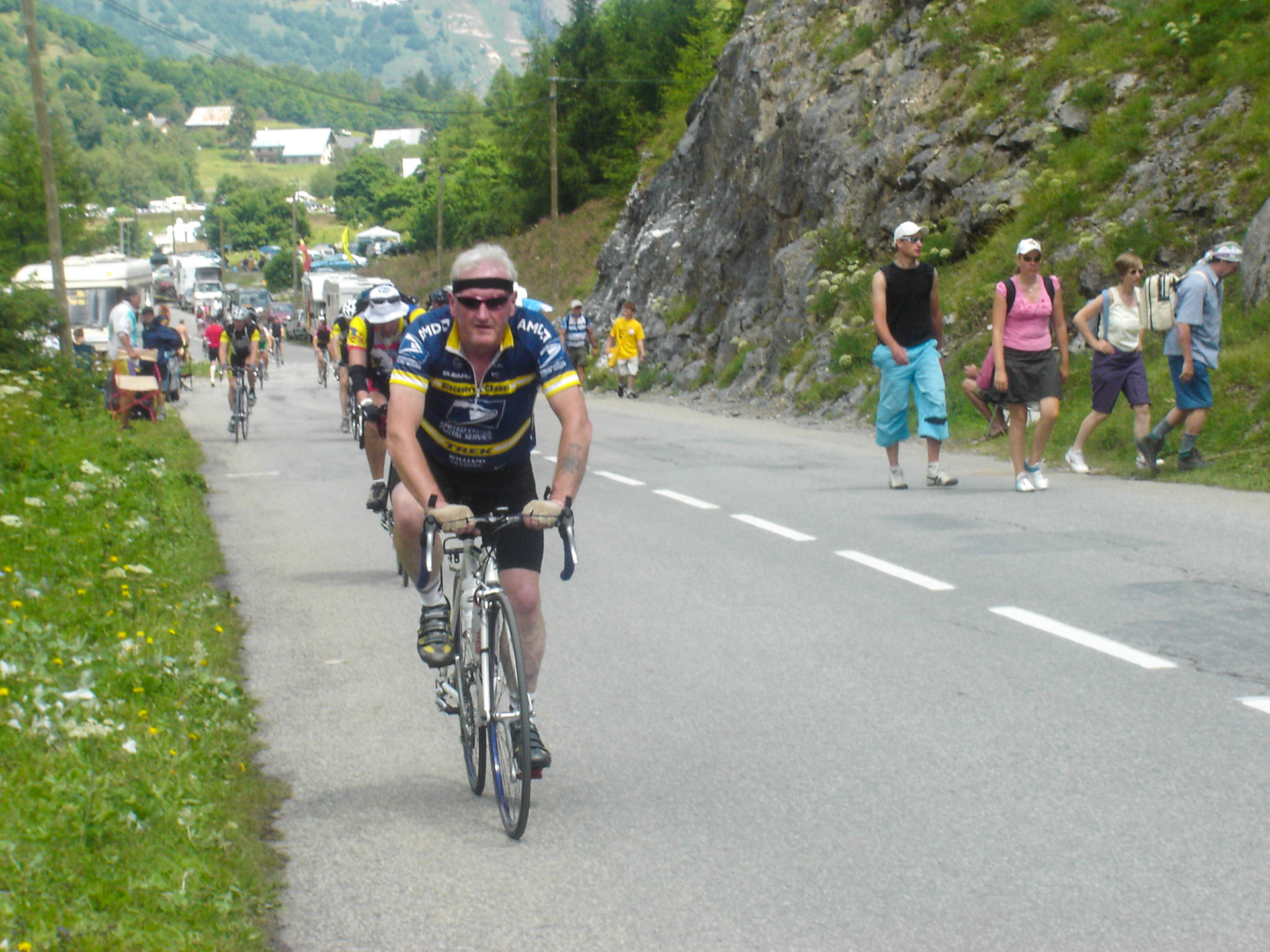 Start of the long climb up the Galibier