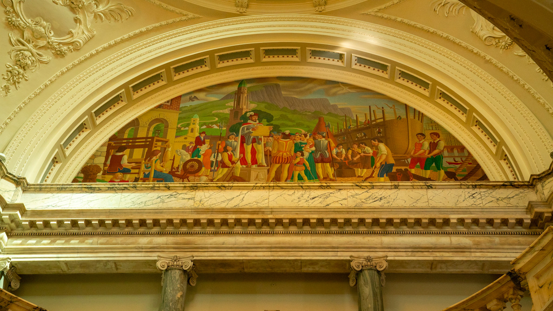 The Founding of Belfast by John Luke in the City Hall