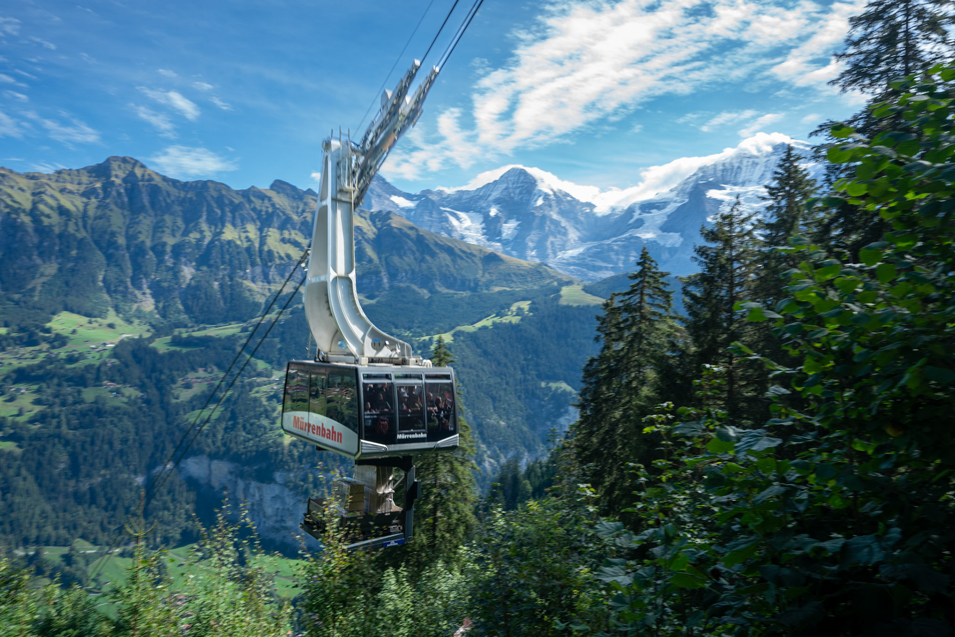 Cable car from Lauterbrunnen to Grutschalp