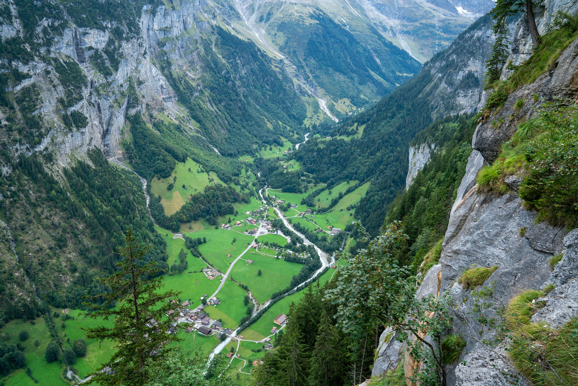 Stechelberg from the Via Ferrata