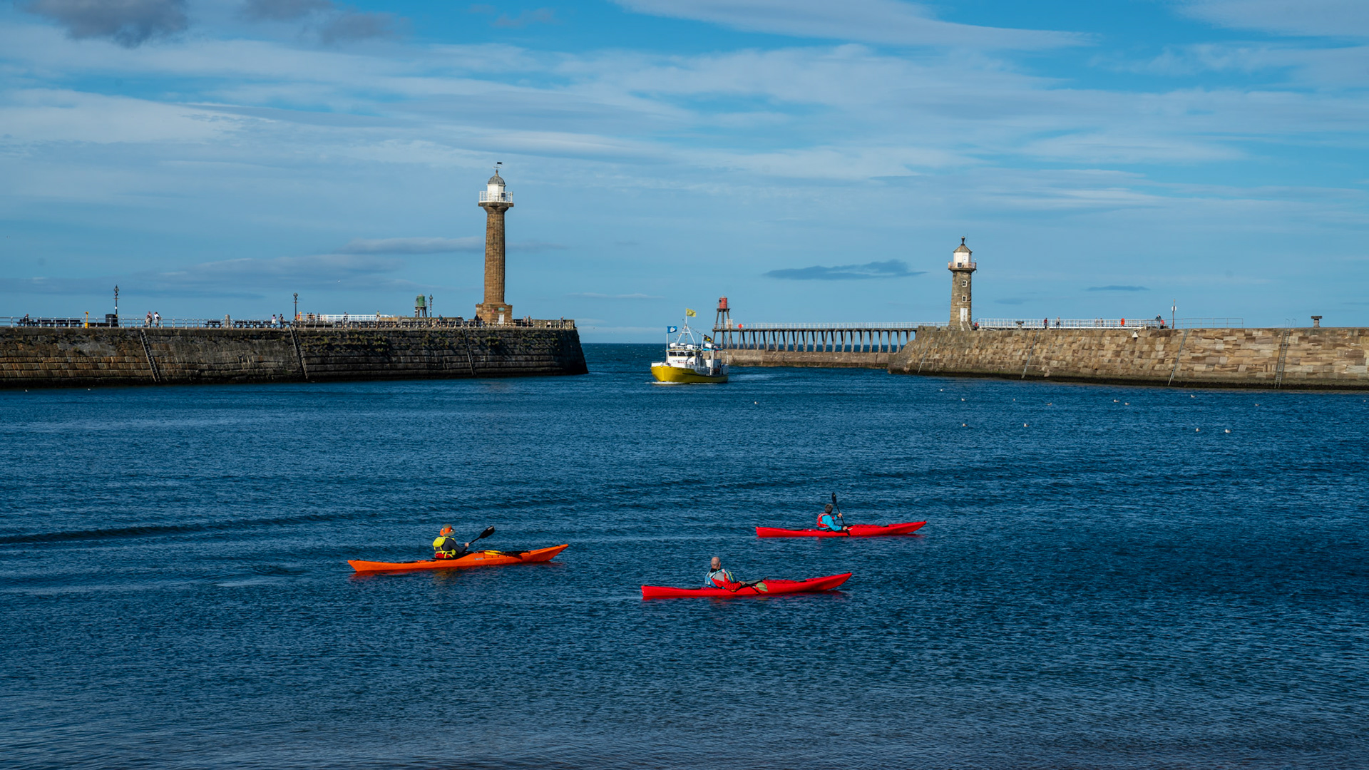 Outer harbour walls, Whitby