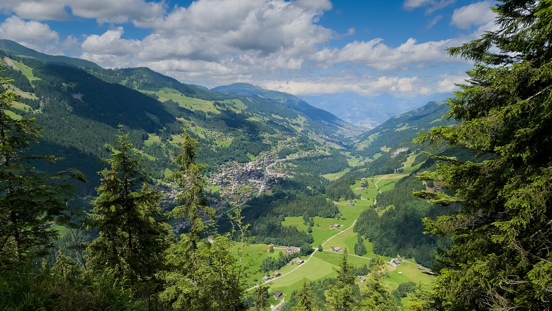 Champery in the valley