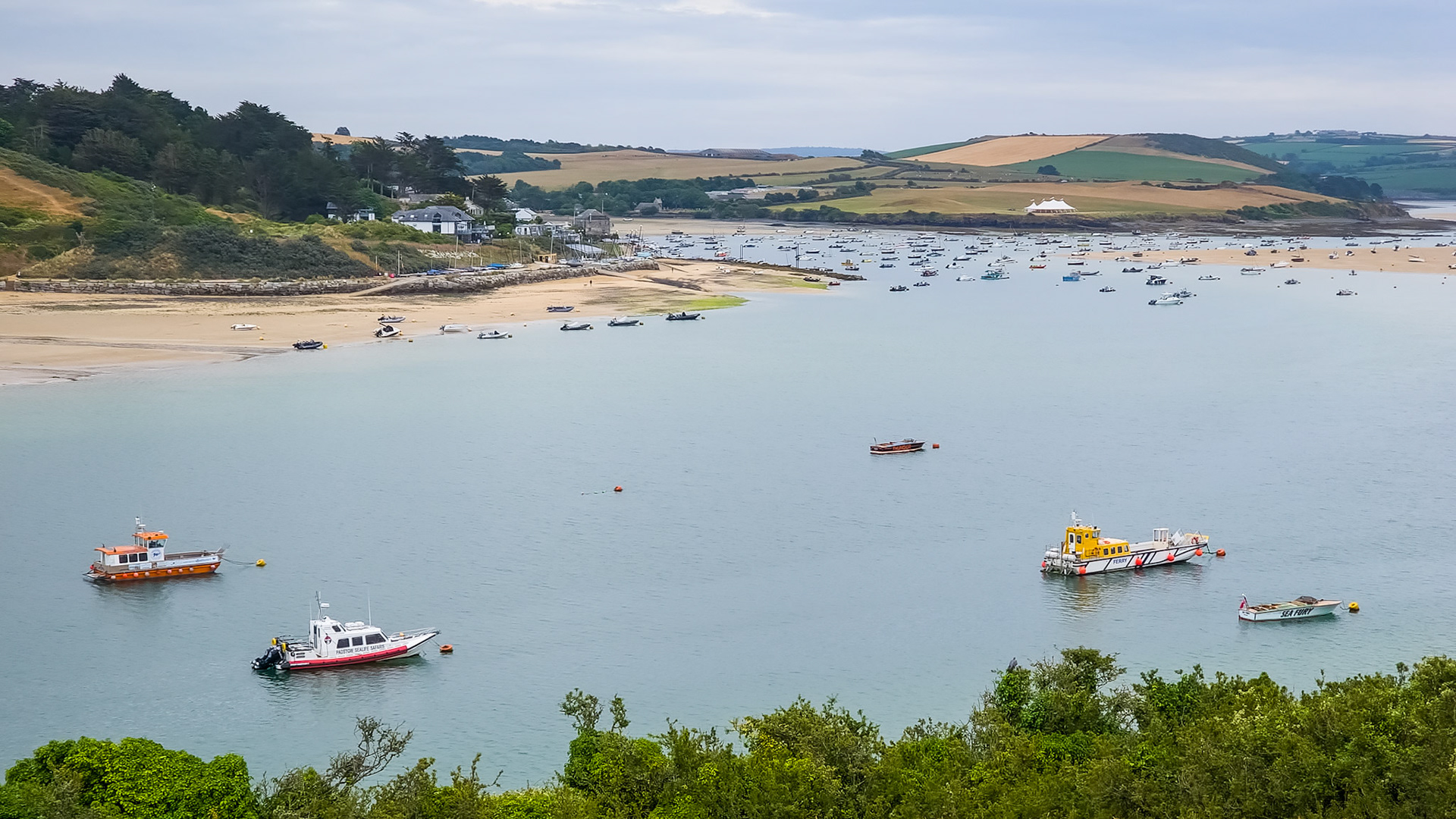 Rock across Camel Estuary