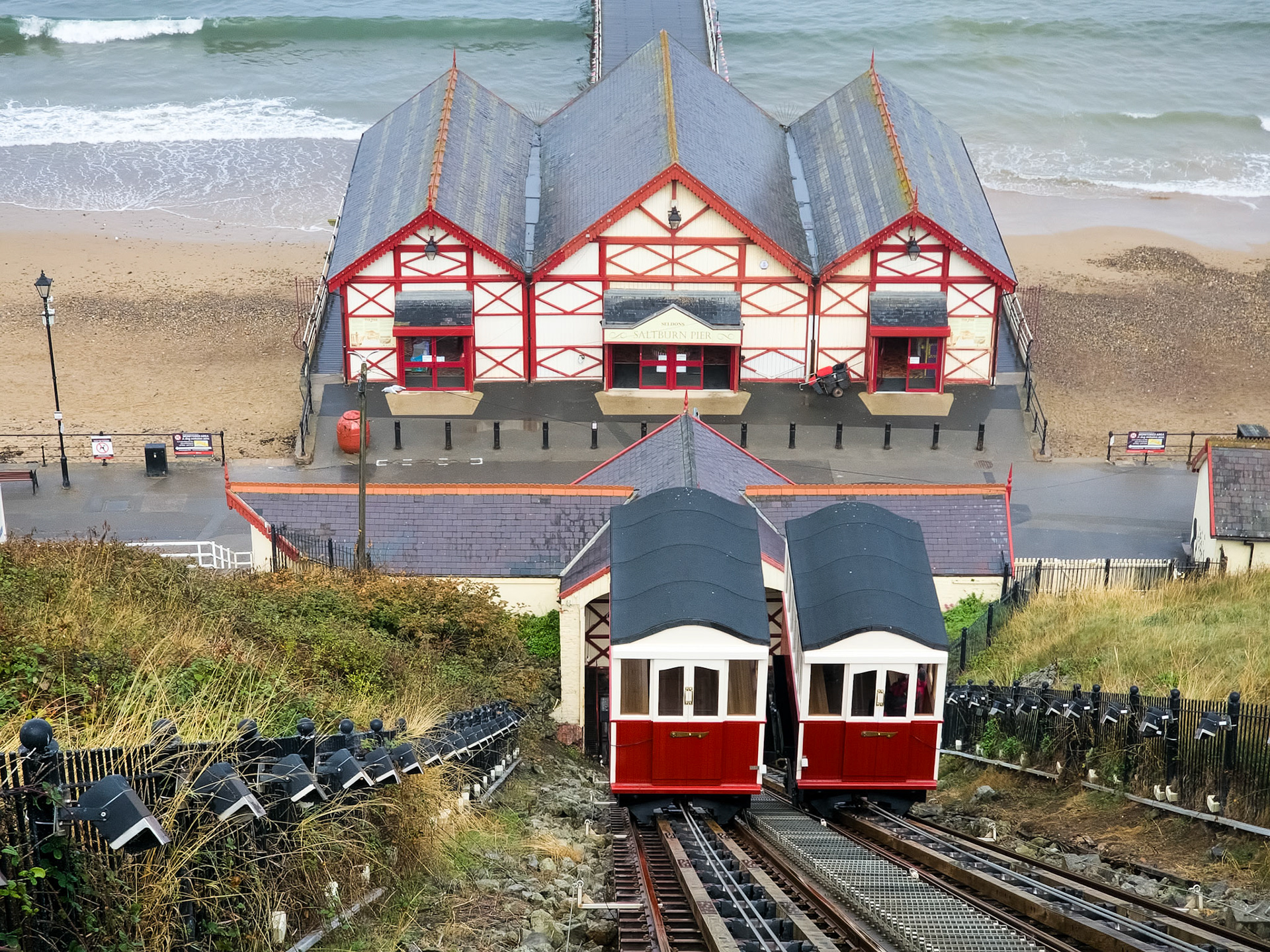 Cliff railway at Saltburn-by-the-Sea