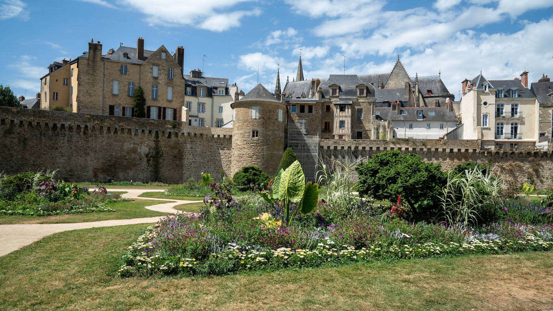 Old ramparts of Vanne, Brittany