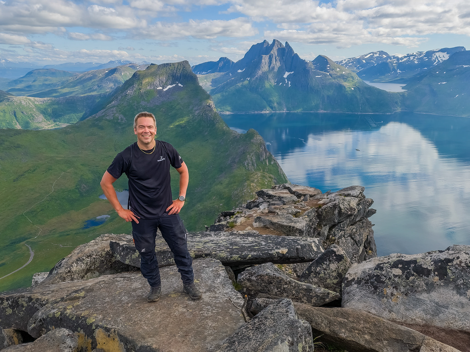 View from summit of Segla, Senja