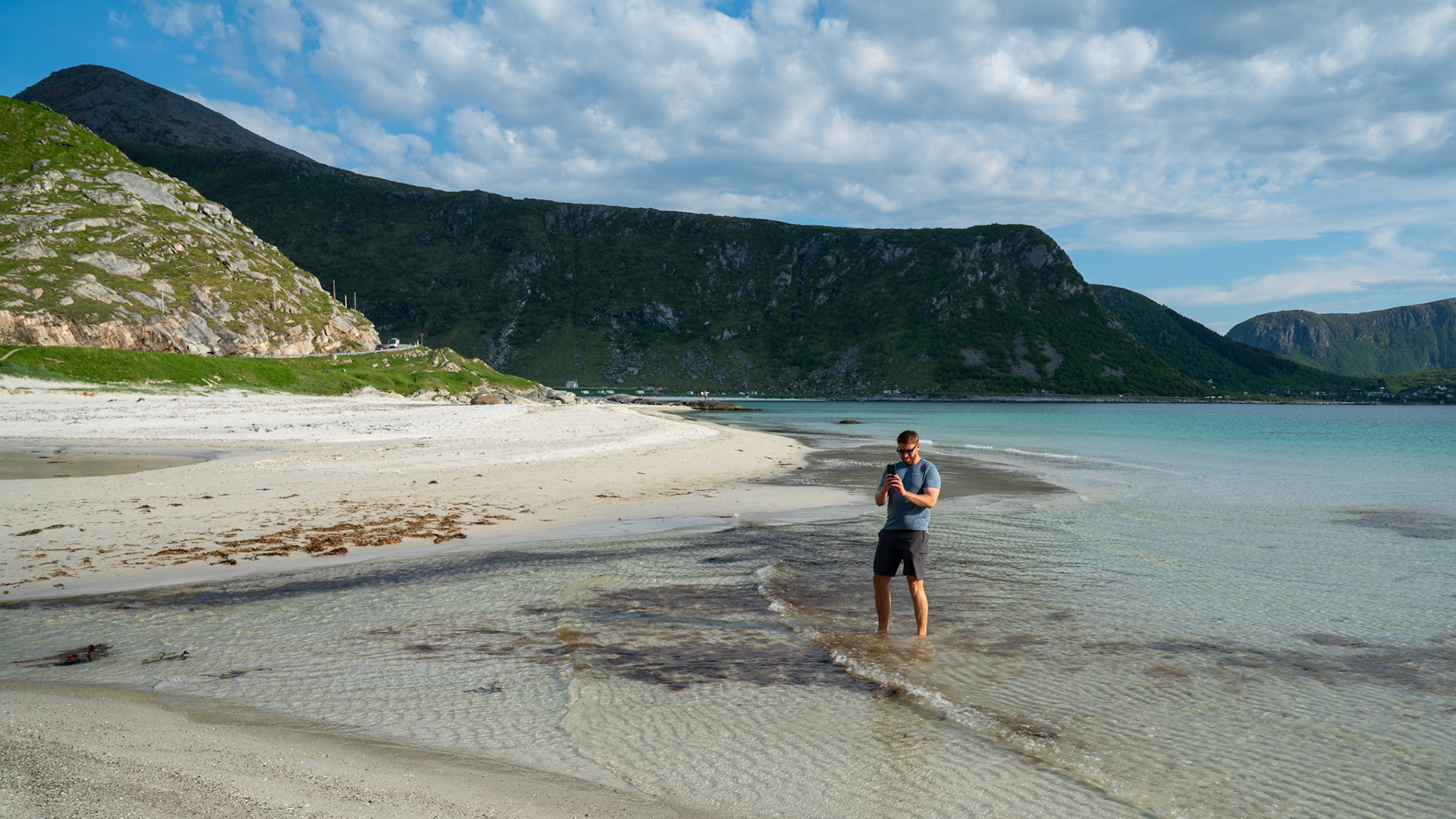 Haukland Beach, Vestvagoy