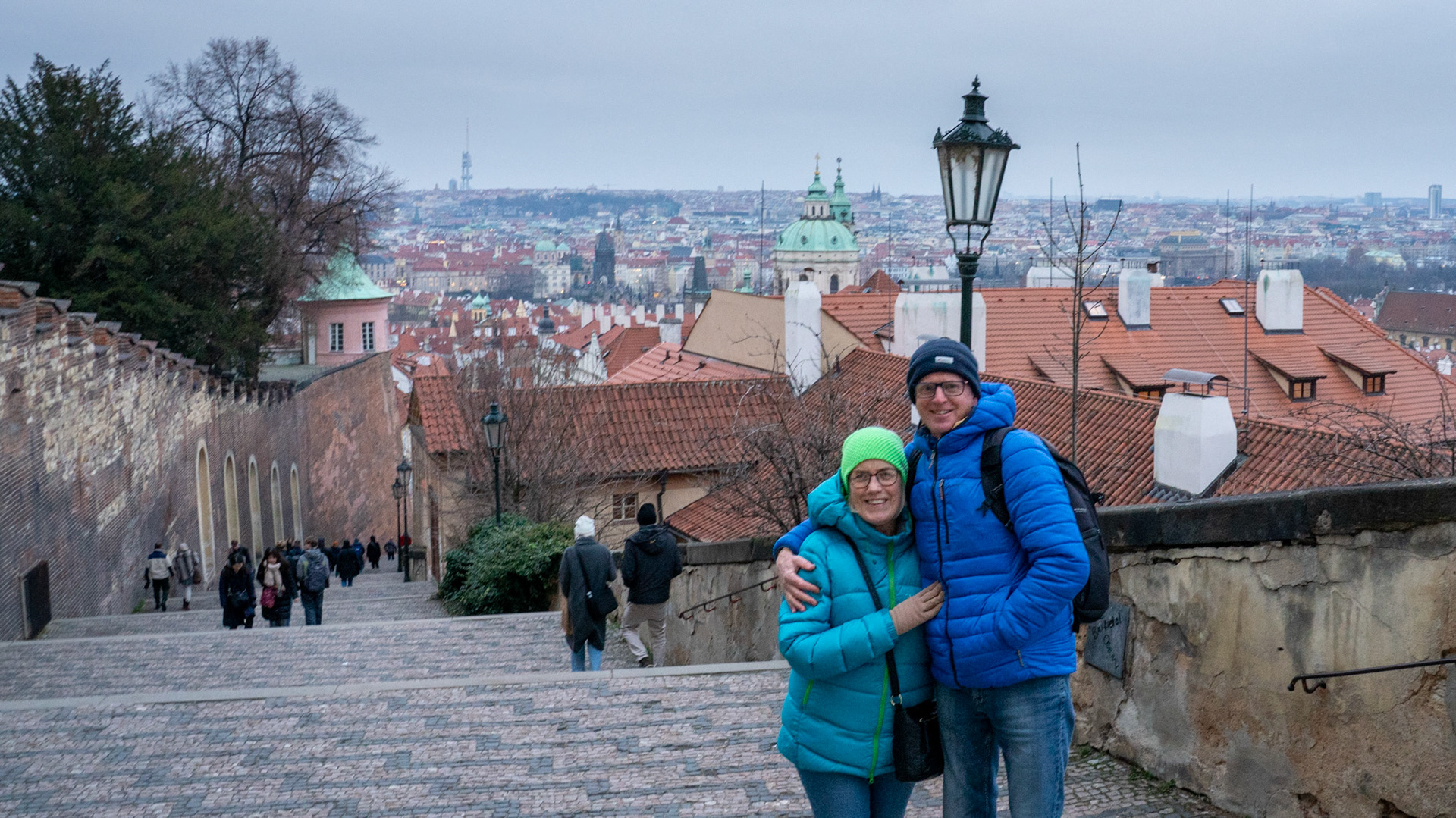Steps leading up to castle