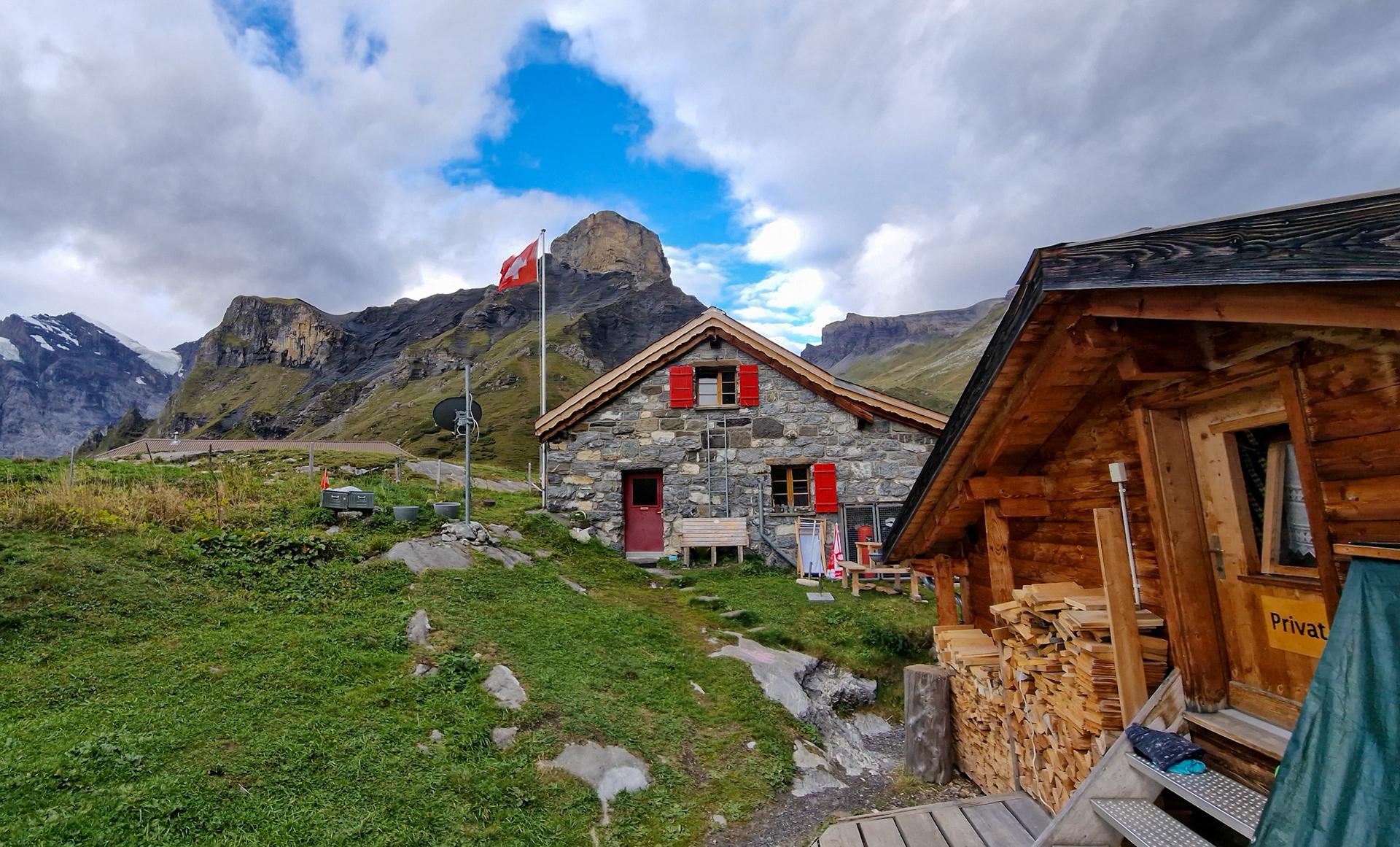 Rotstockhutte, our mountain hut for one night