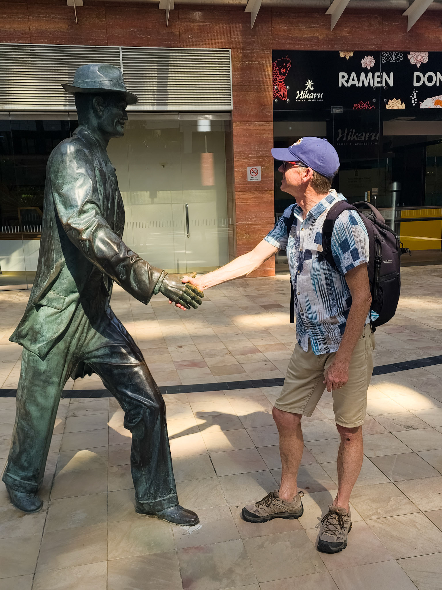 'Footsteps In Time' sculpture, St Martins Centre