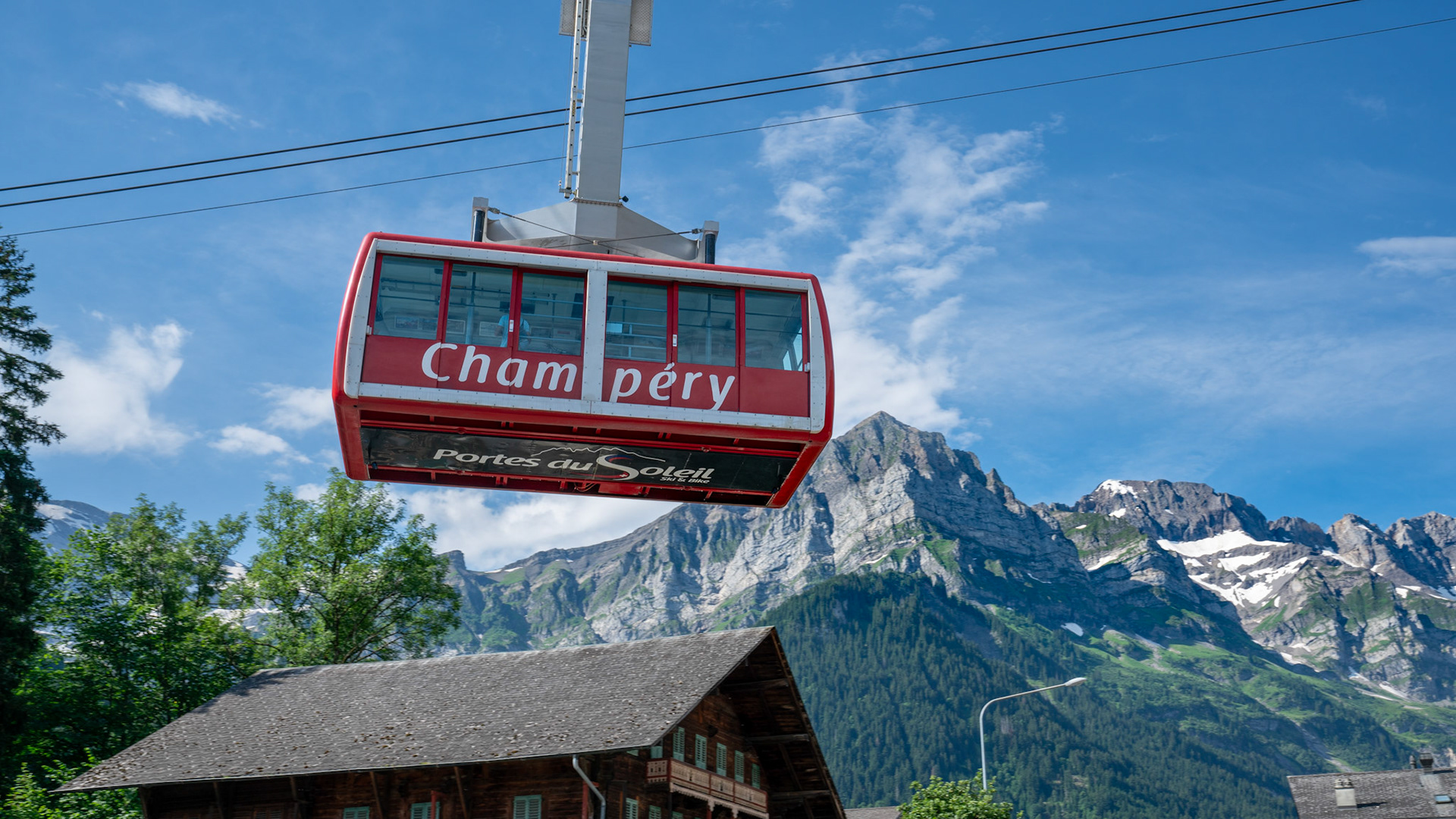 Champery cable car