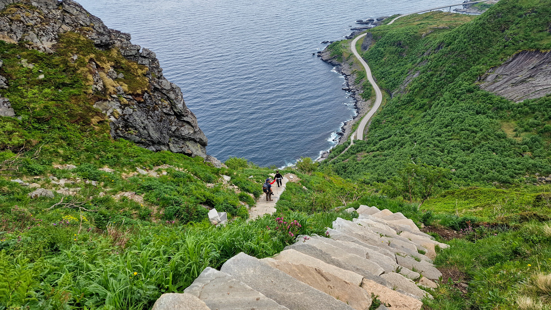 Some of the 1900+ steps up Reinebringen