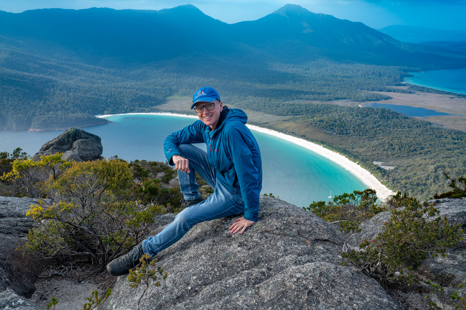 Wineglass Bay from Mt Amos