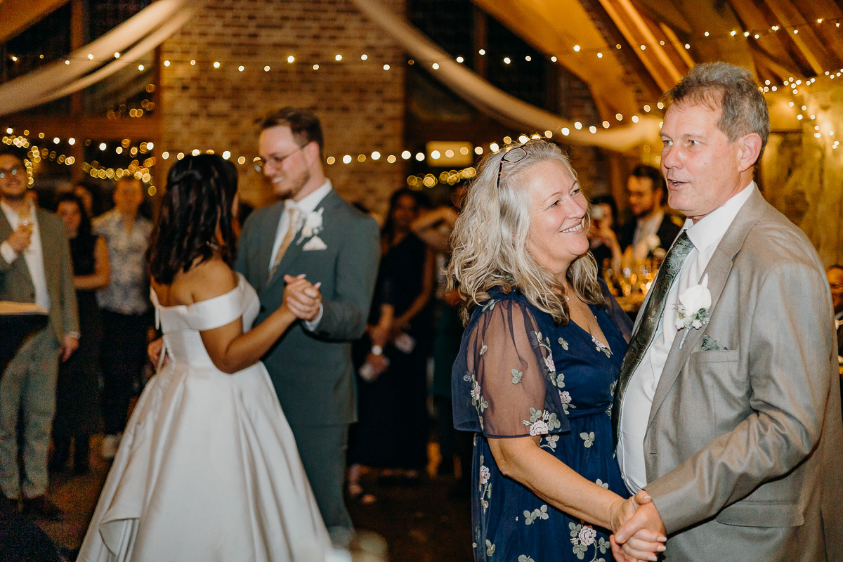 First dance of the newly weds and the parents.