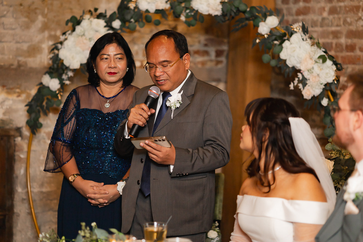 Parent's speeches in a wedding of a Rotterdam couple.