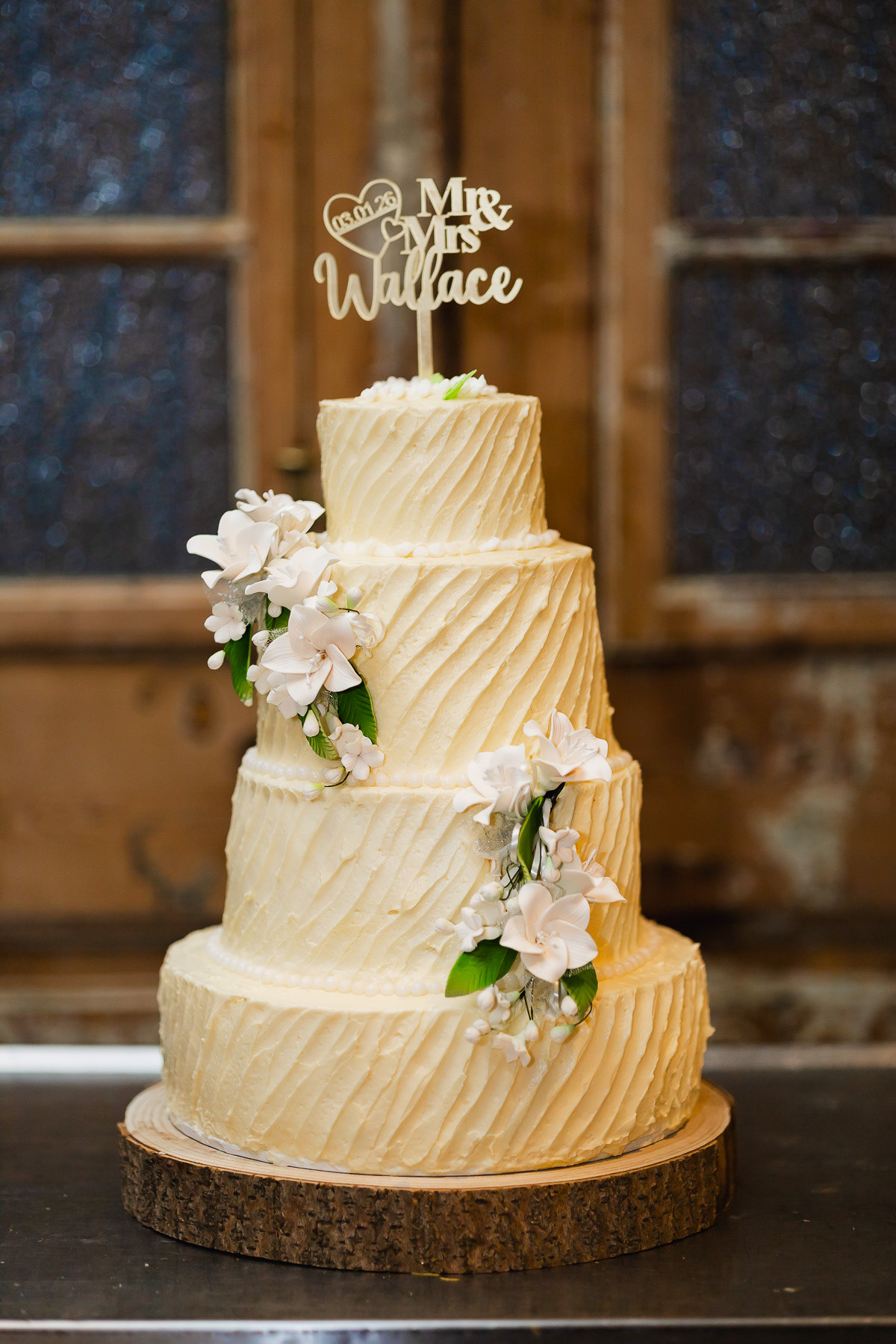 Photo of wedding cake, taken by Amsterdam wedding photographer.