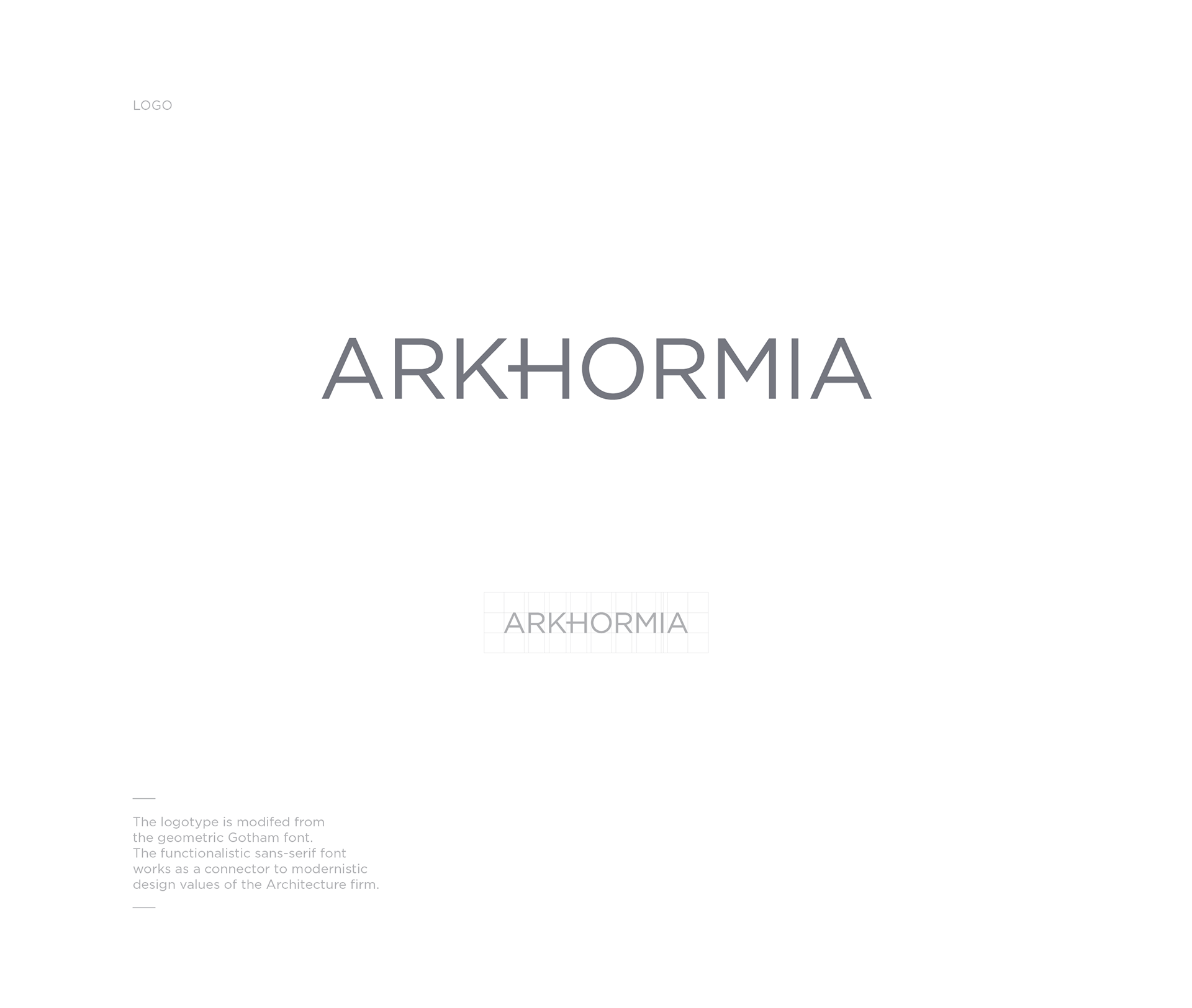 Brand Identity and Web Design for Architecture firm Arkhormia. Through the gestalt principles of Modernist Design as a foundation, the company has strived to create functional, sustainable and long-lasting architecture and interior solutions since the year 1987. The identity needed to be modernised and more structured from not having been touched for years. The new identity reflects the firm's high appreciation and use of Modernist and Scandinavian Architecture and Interior Design.