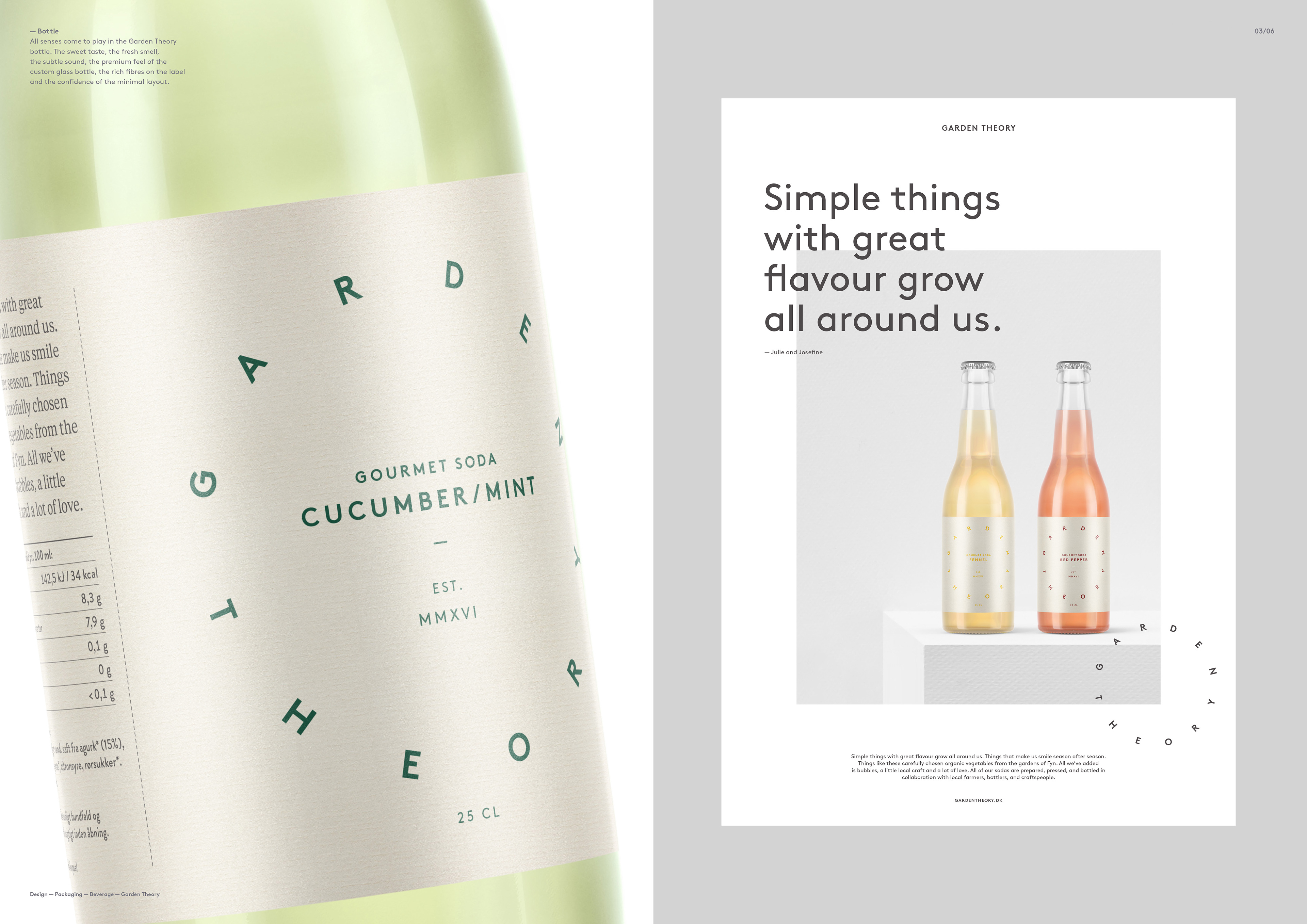 Create a brand name, a brand identity concept and a suite of packaging that would create a strong platform for establishing a position for an organic vegetable gourmet soda in the upper end of the soda market