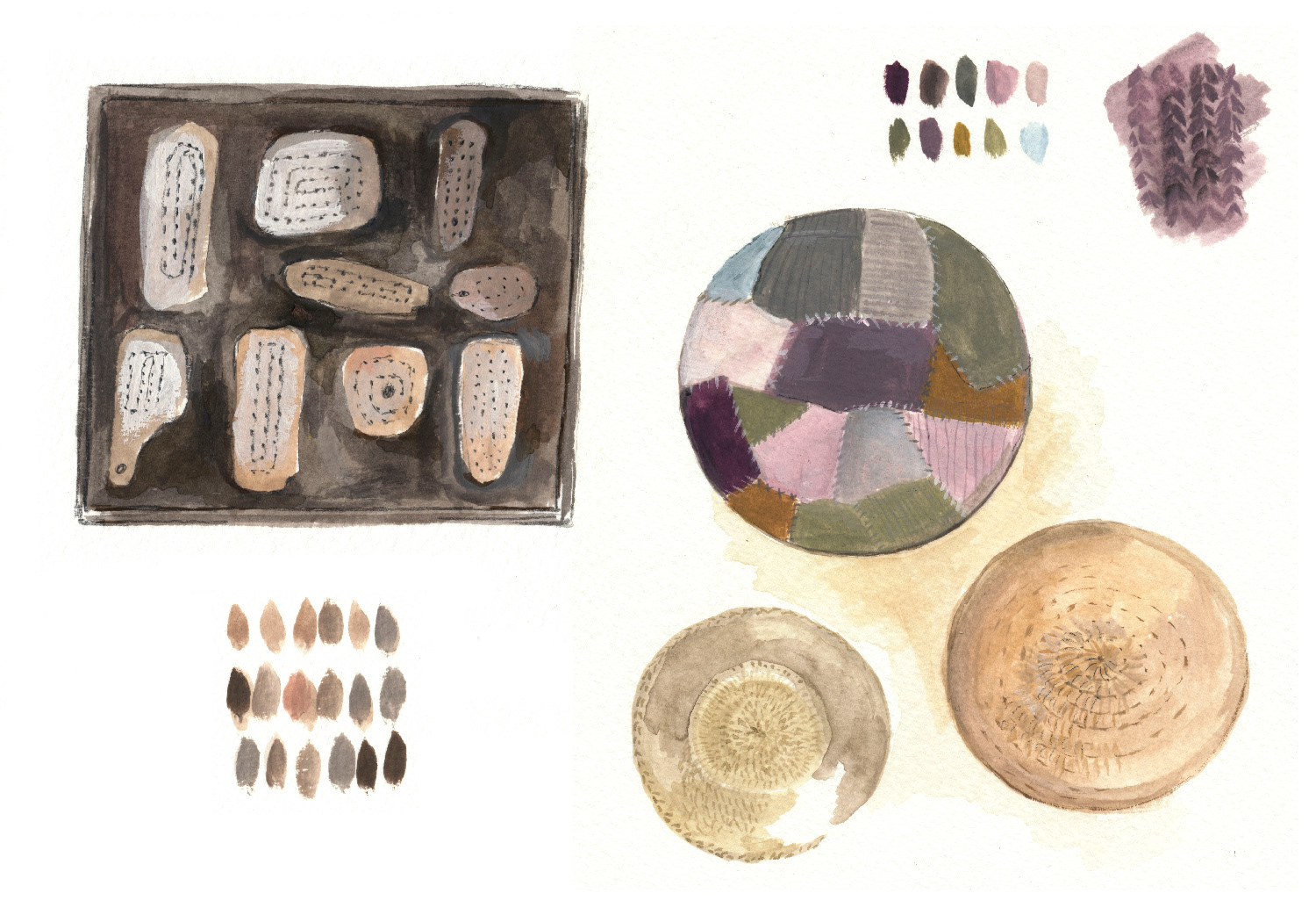 materials illustrations - belonging
