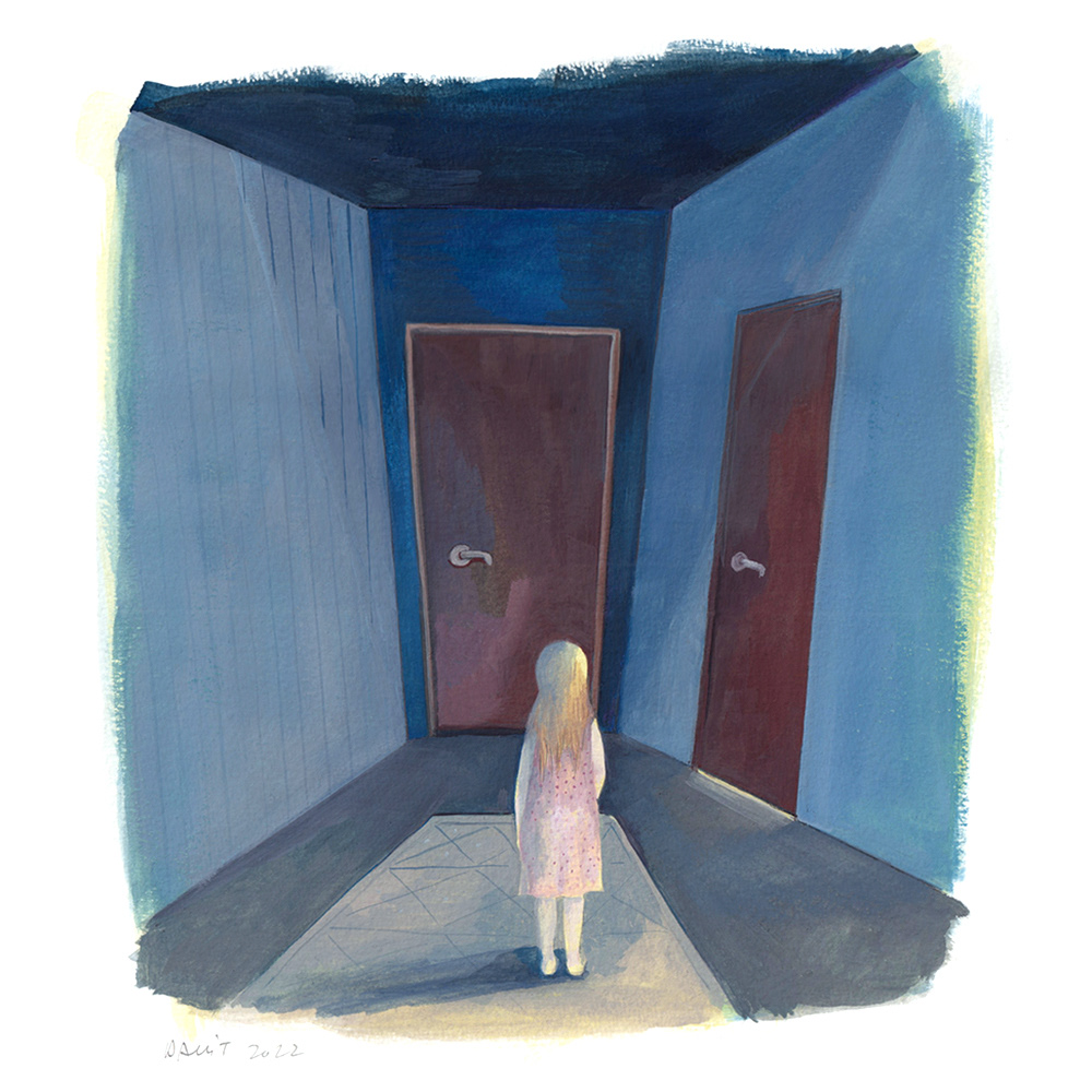 gouache on paper book illustration