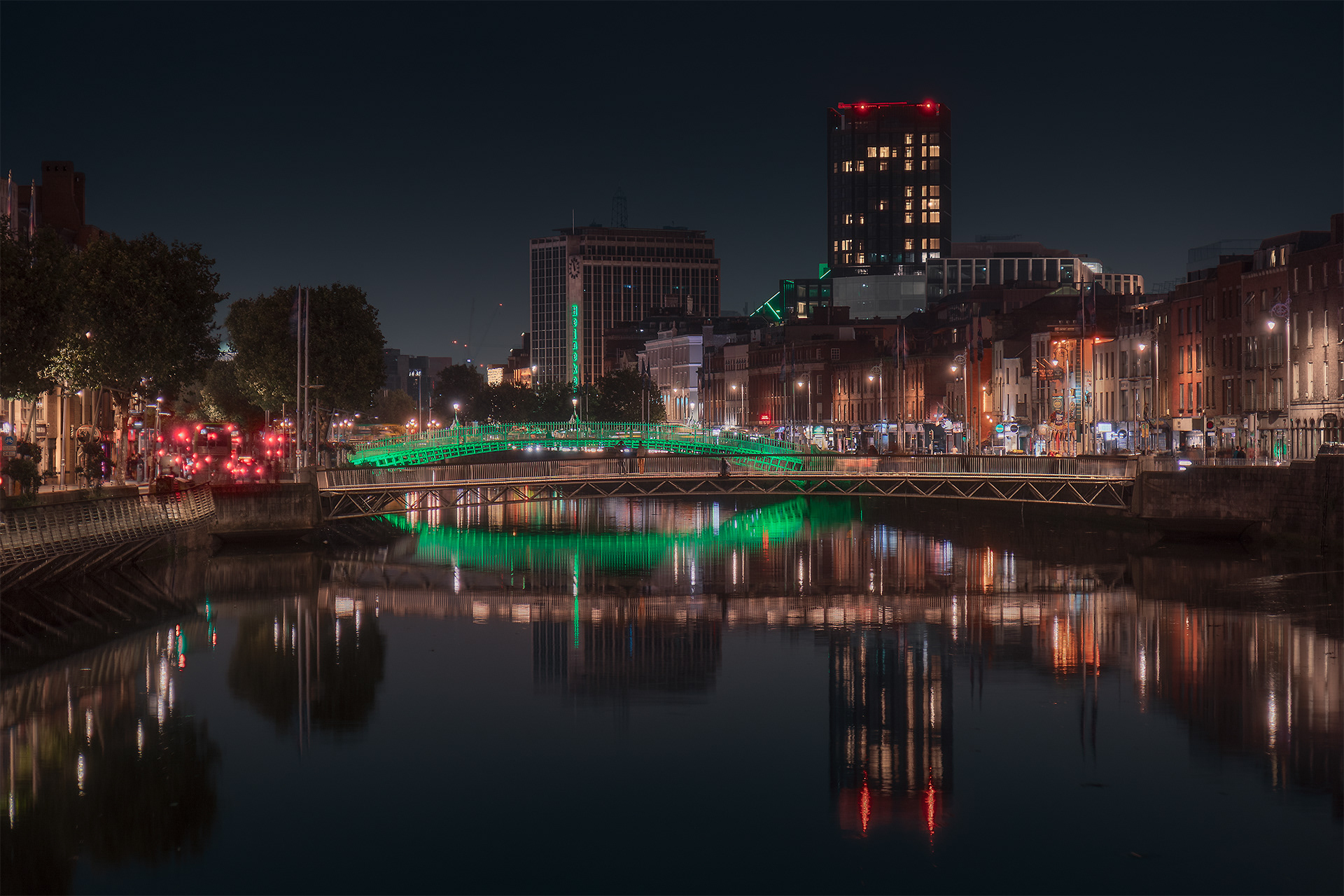 Dublin - Vista sul fiume Liffey