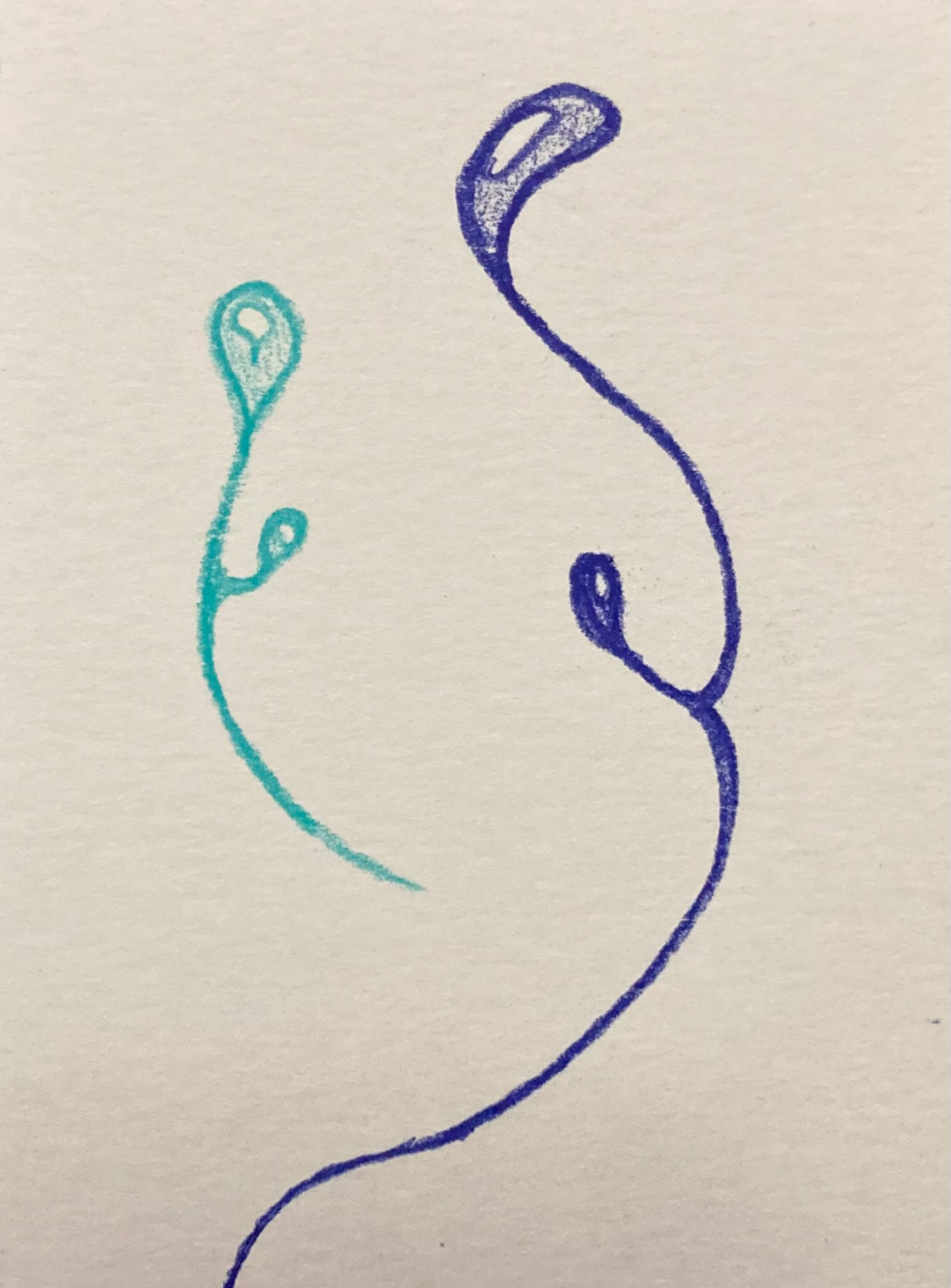 One of several abstract art pieces I produced using colored pencils.