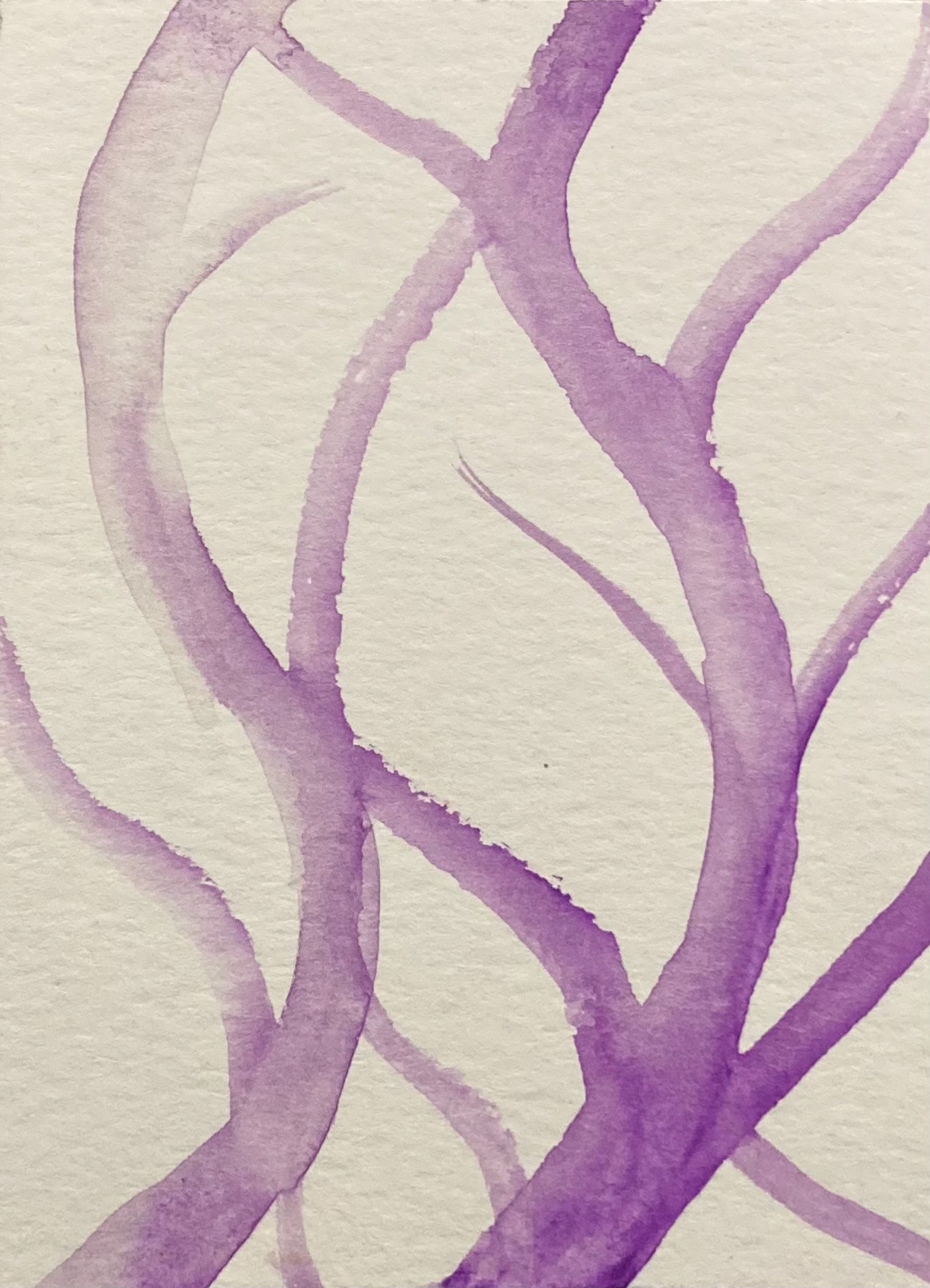 One of several abstract art pieces I produced using watercolor.