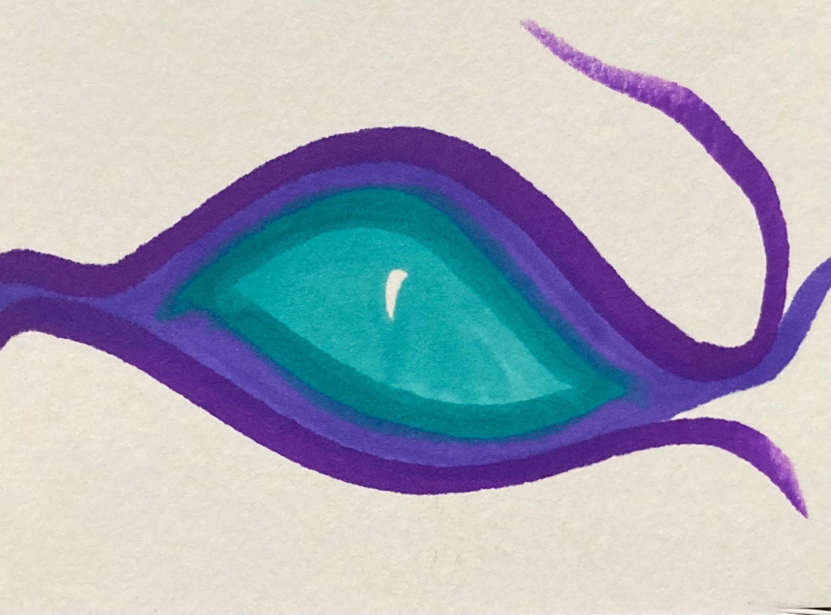 One of several abstract art pieces I produced using prismacolor markers.