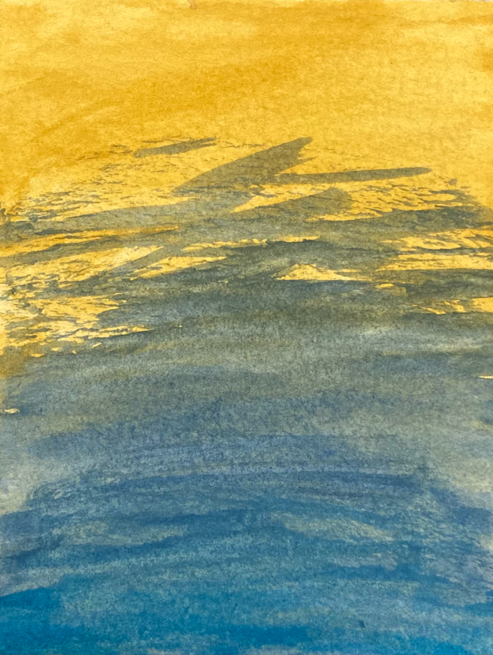 One of several abstract art pieces I produced using watercolor.