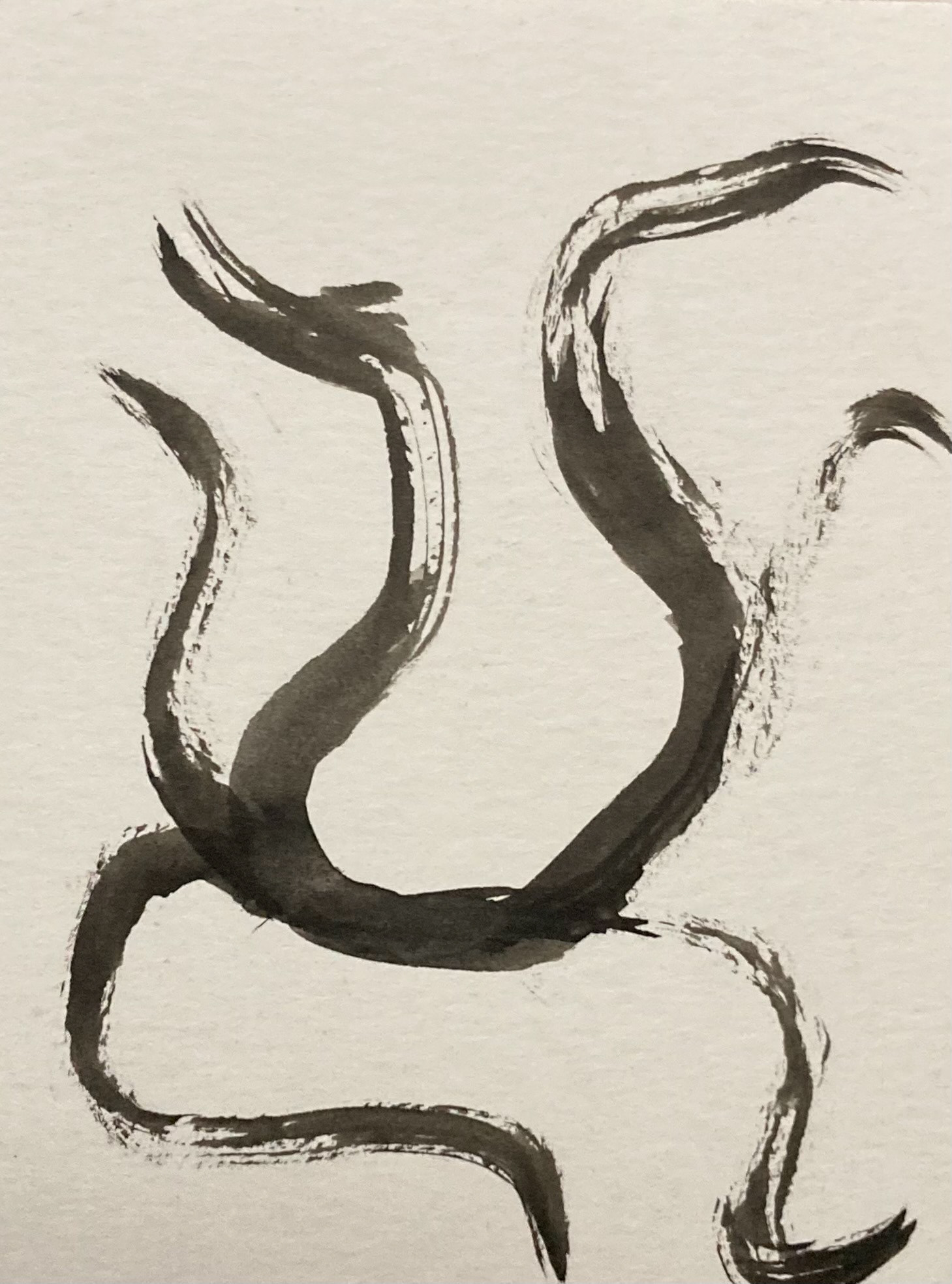 One of several abstract art pieces I produced using india ink.