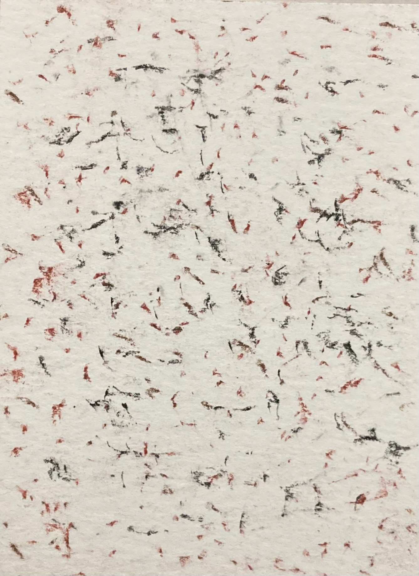 One of several abstract art pieces I produced using conte sticks.